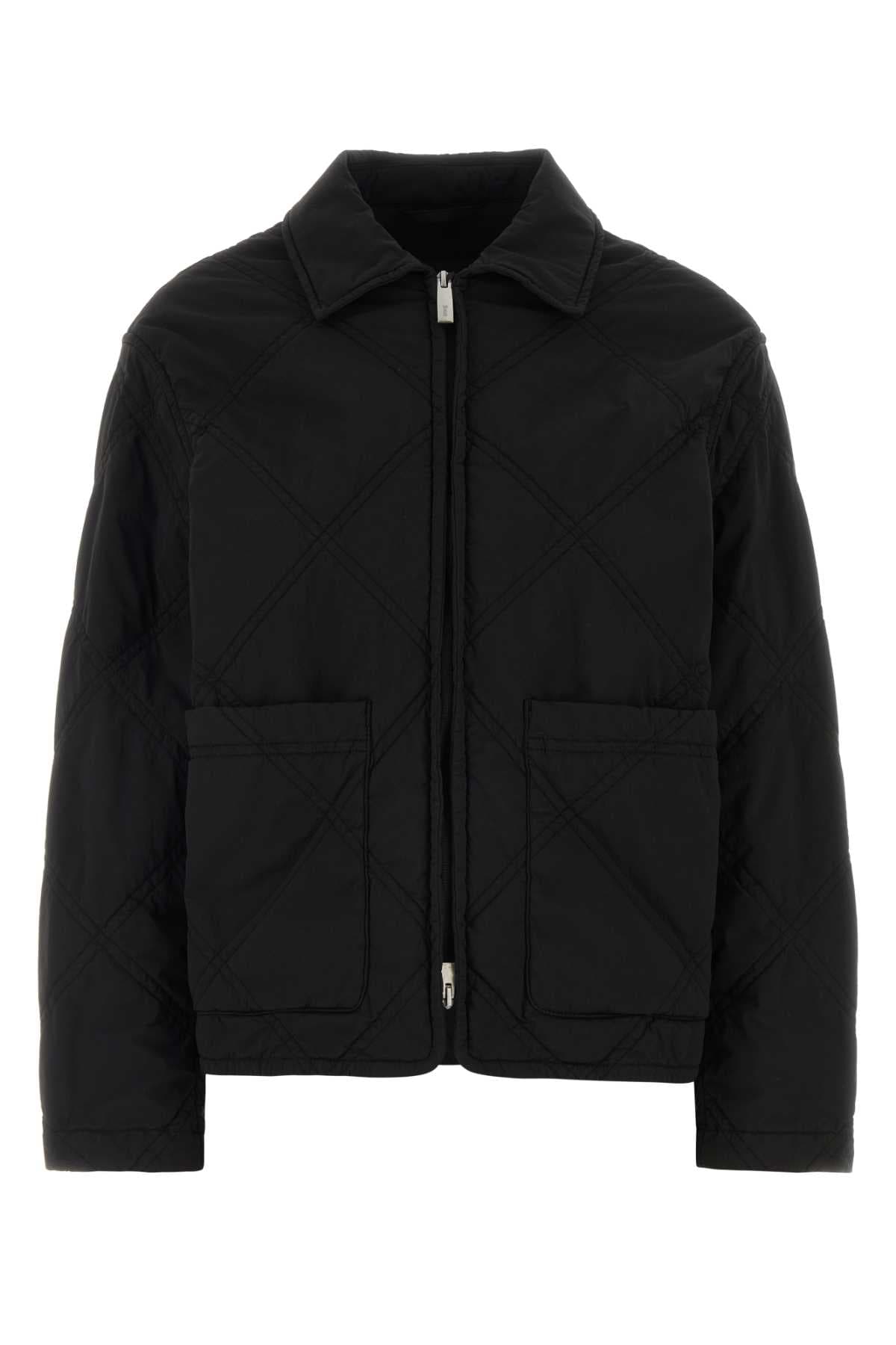 Black stretch nylon jacket