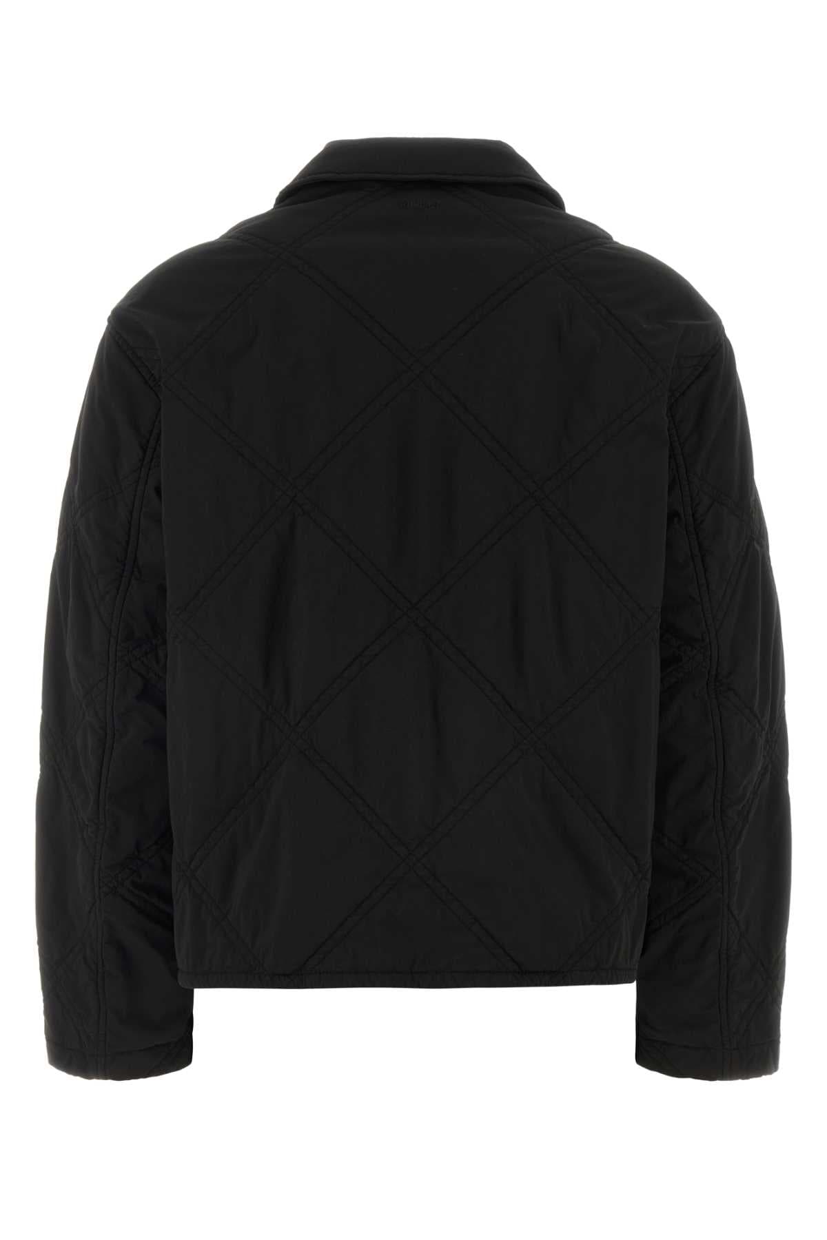 Black stretch nylon jacket - мініатюра 2