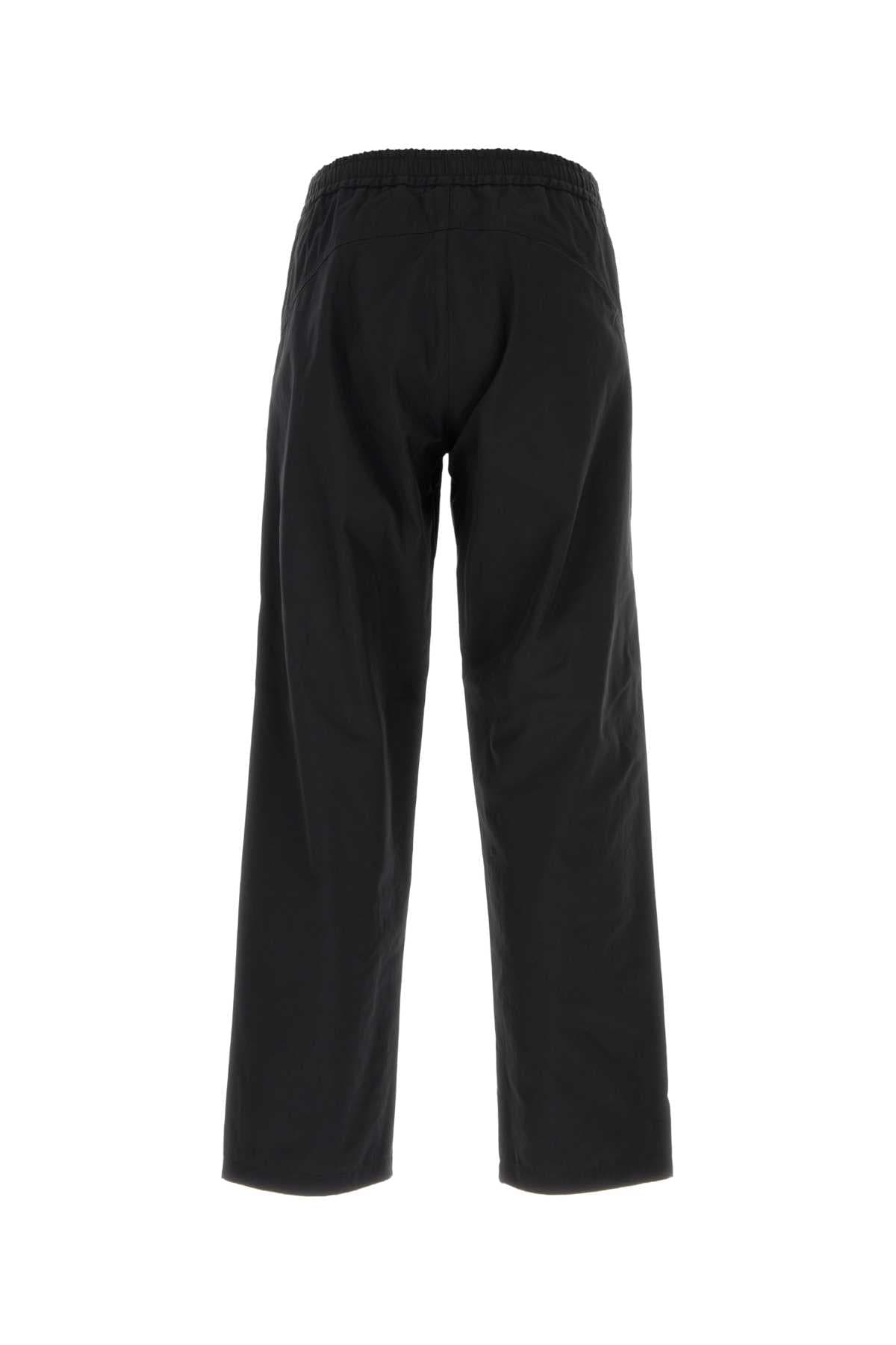 Black cotton blend pant - мініатюра 2