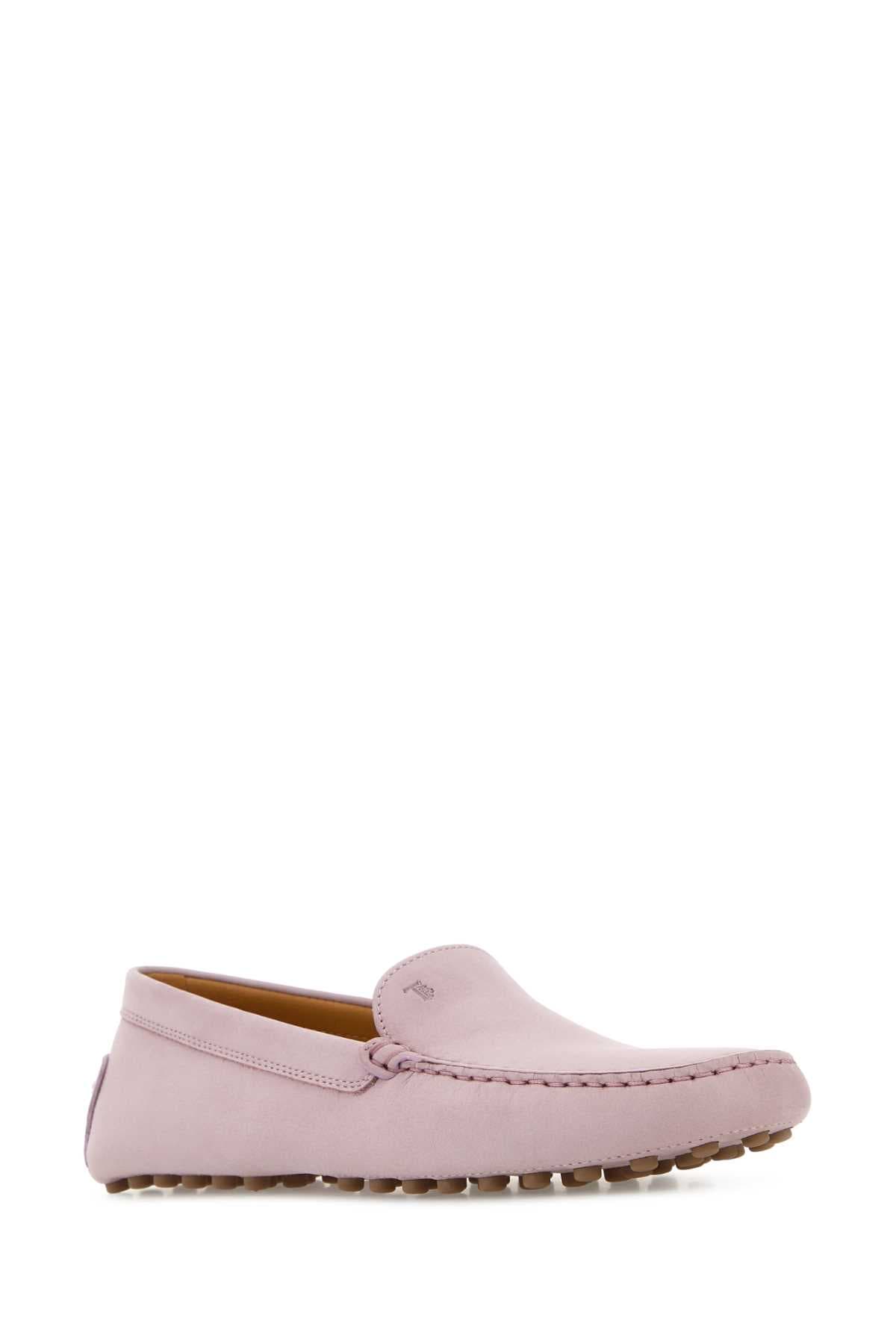 Antiqued pink suede loafers - мініатюра 2