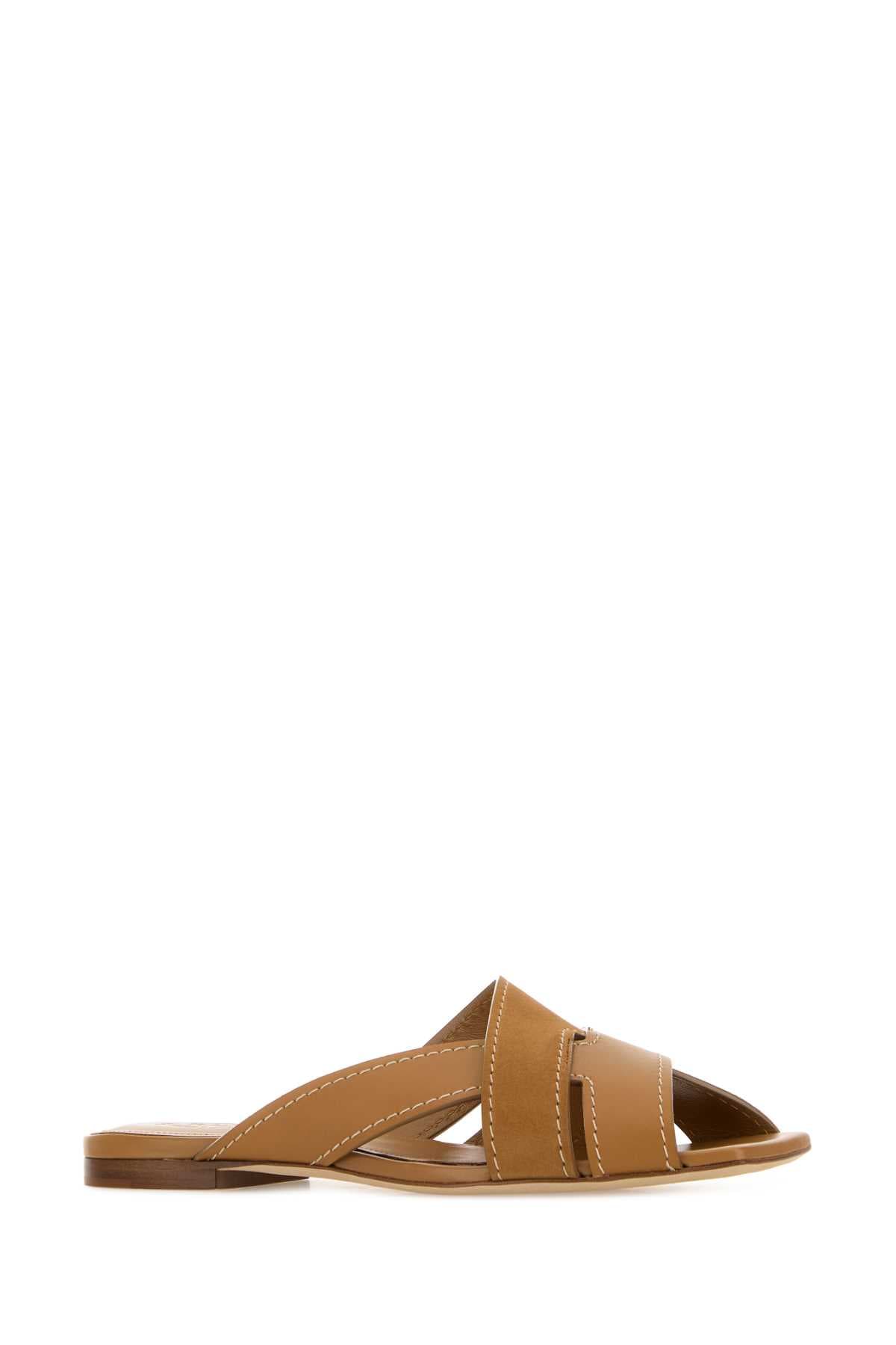Biscuit suede and leather slippers - мініатюра 2