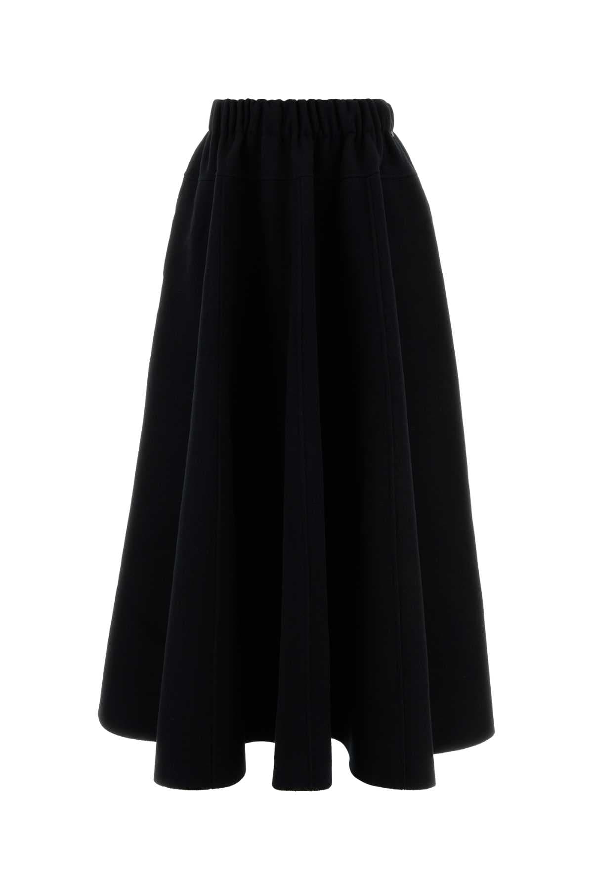Black flannel Venus skirt