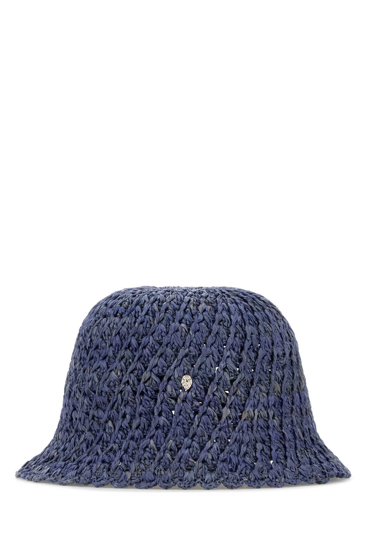 Air Force blue raffia Rio bucket hat - мініатюра 2