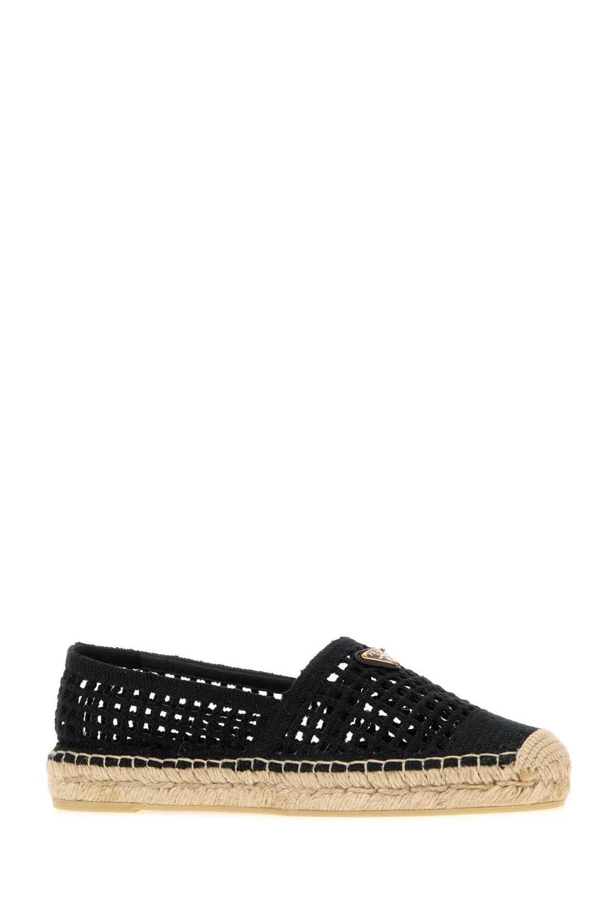 Black crochet espadrilles - мініатюра 2