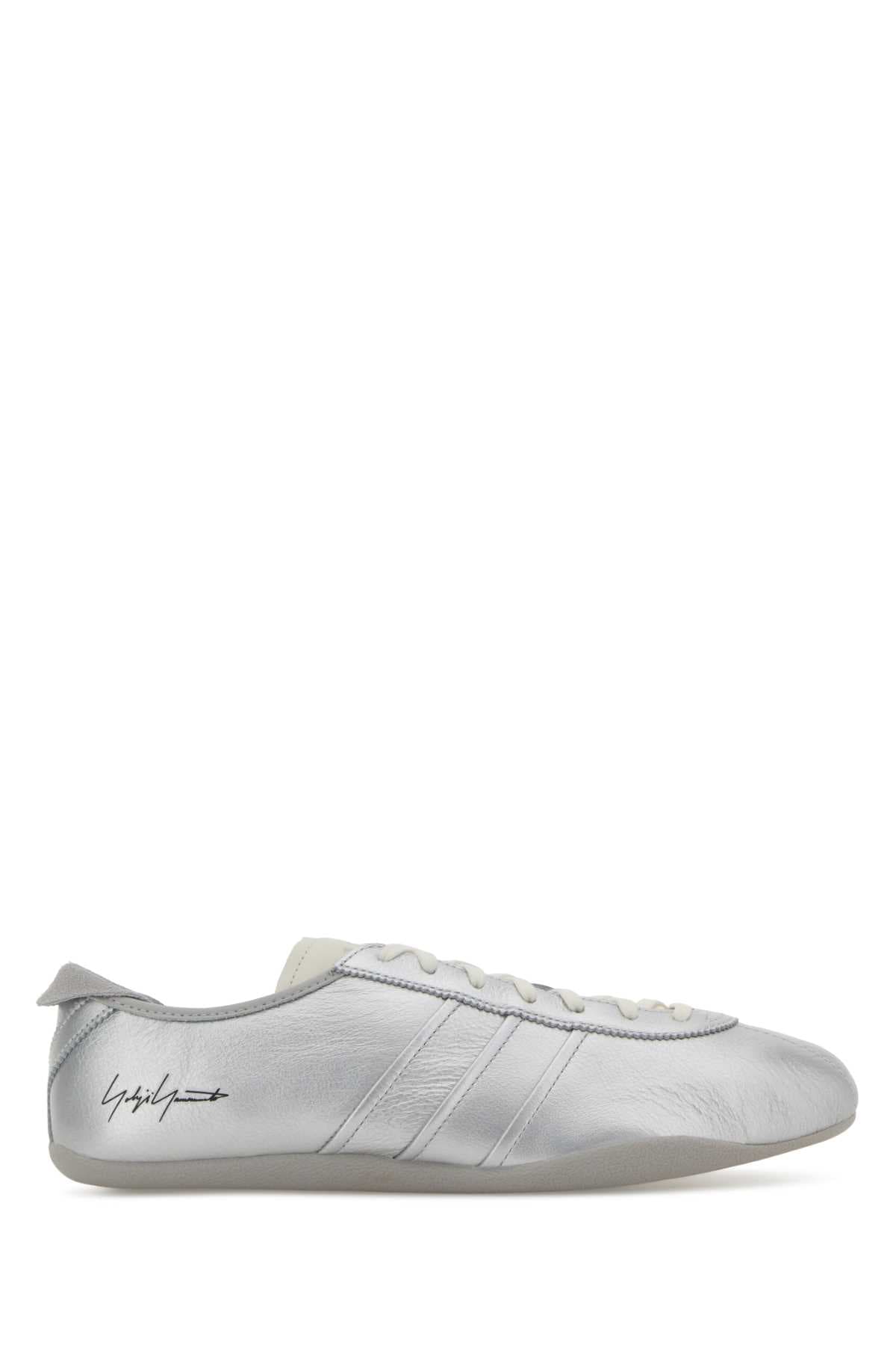 Silver leather Y3 Tokyo sneakers