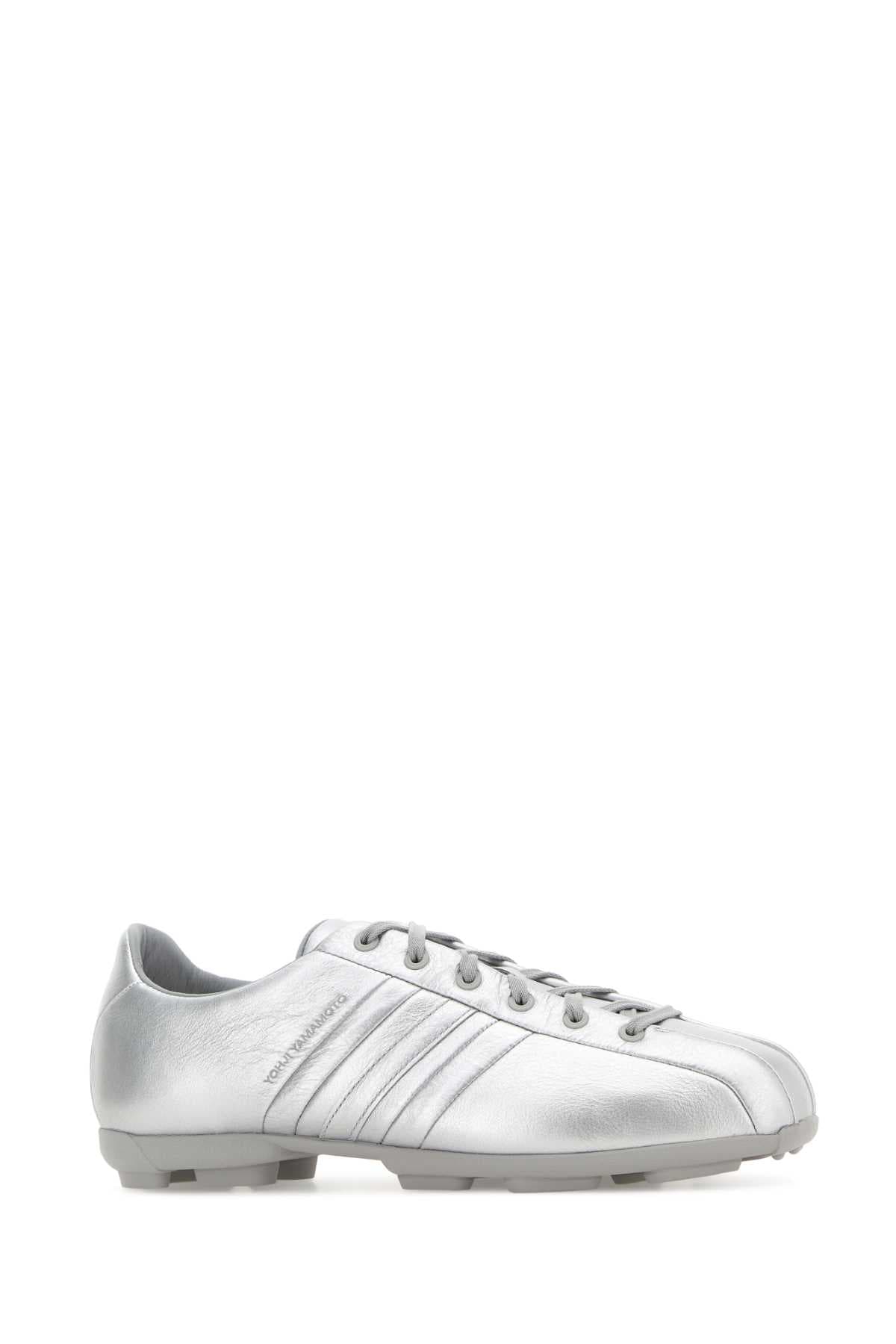Silver leather Y-3 Field sneakers - мініатюра 2