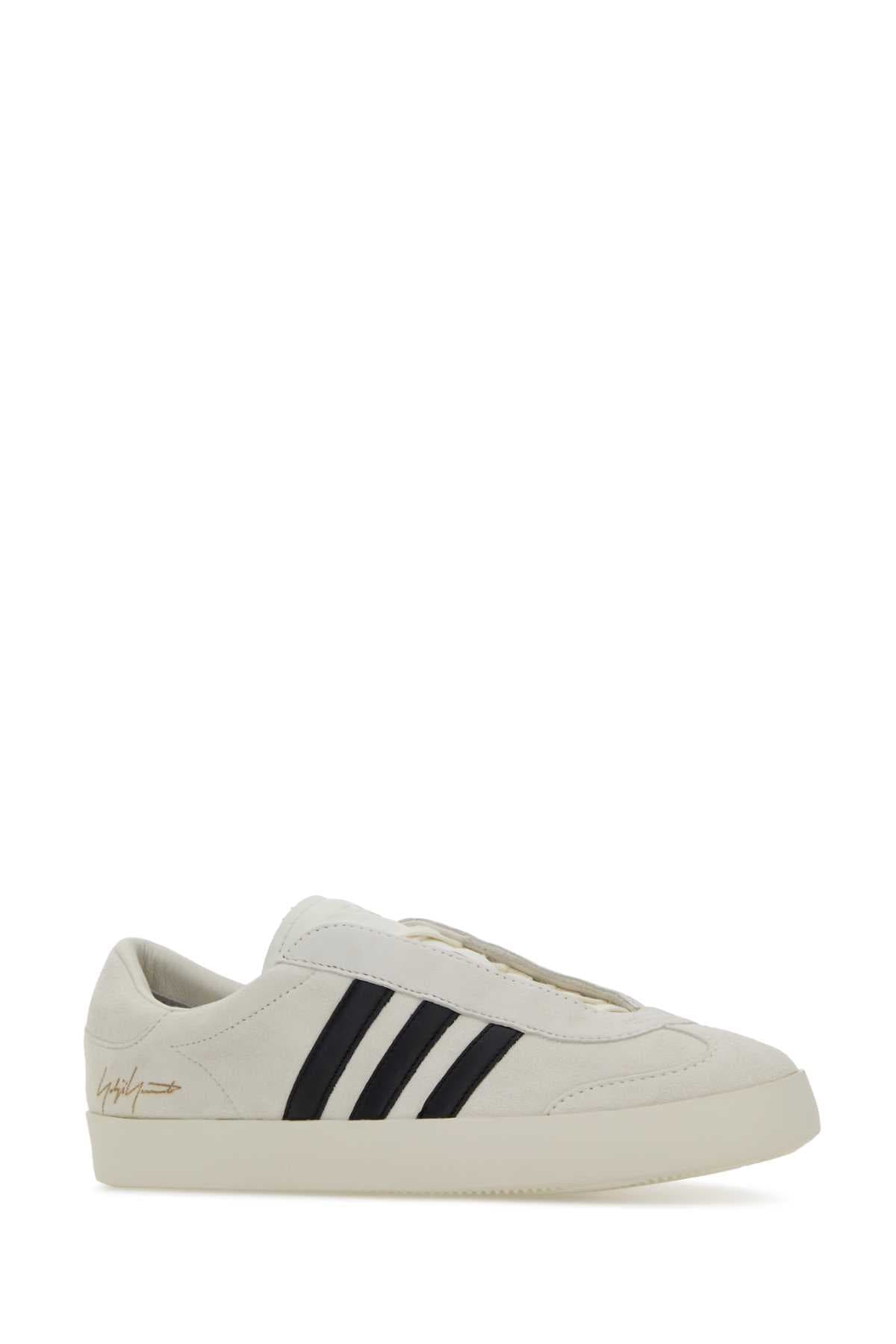 White suede Y-3 Gazelle sneakers - мініатюра 2