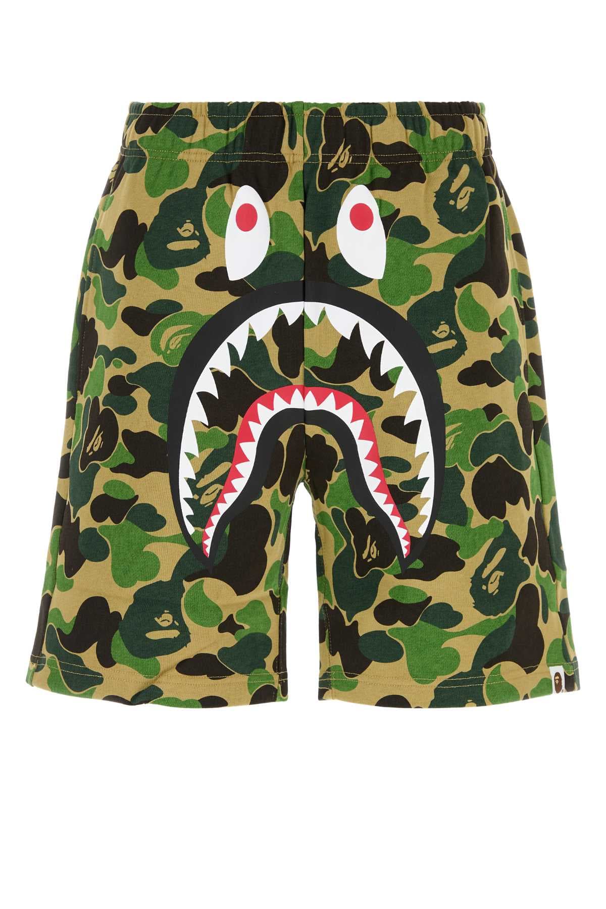Printed cotton ABC Camo Shark bermuda shorts