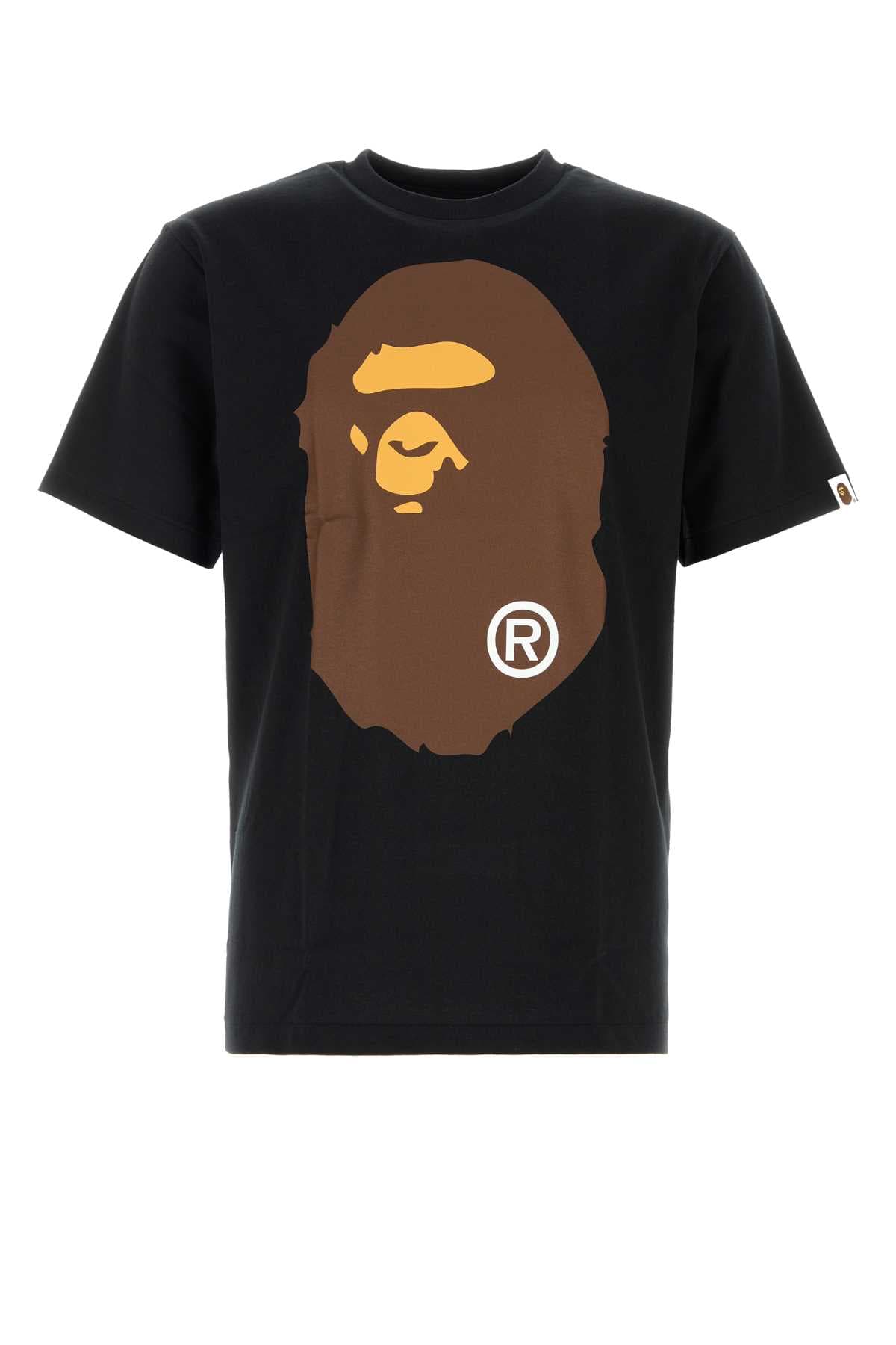 Black cotton Big Ape Head t-shirt