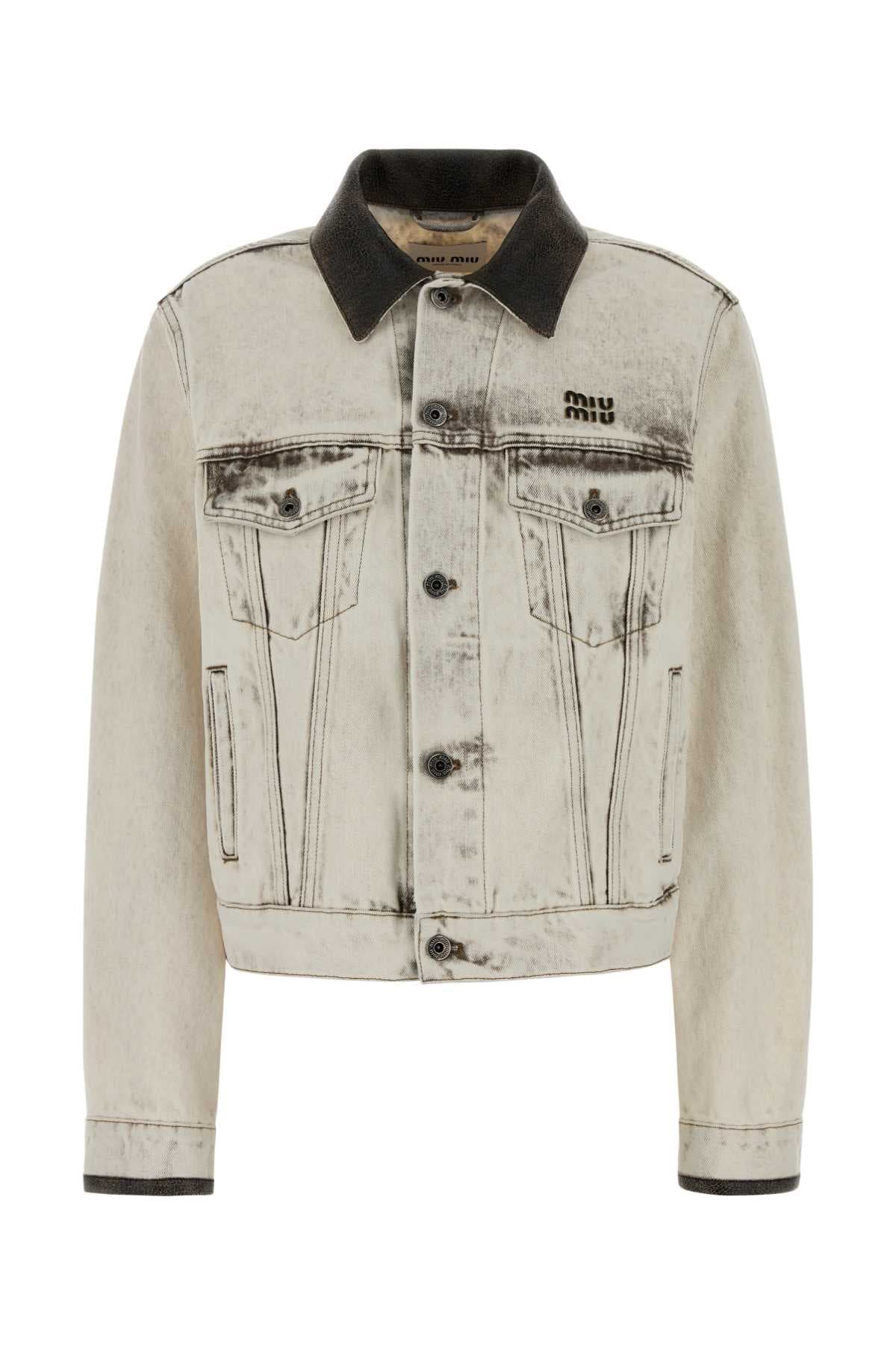 White denim jacket