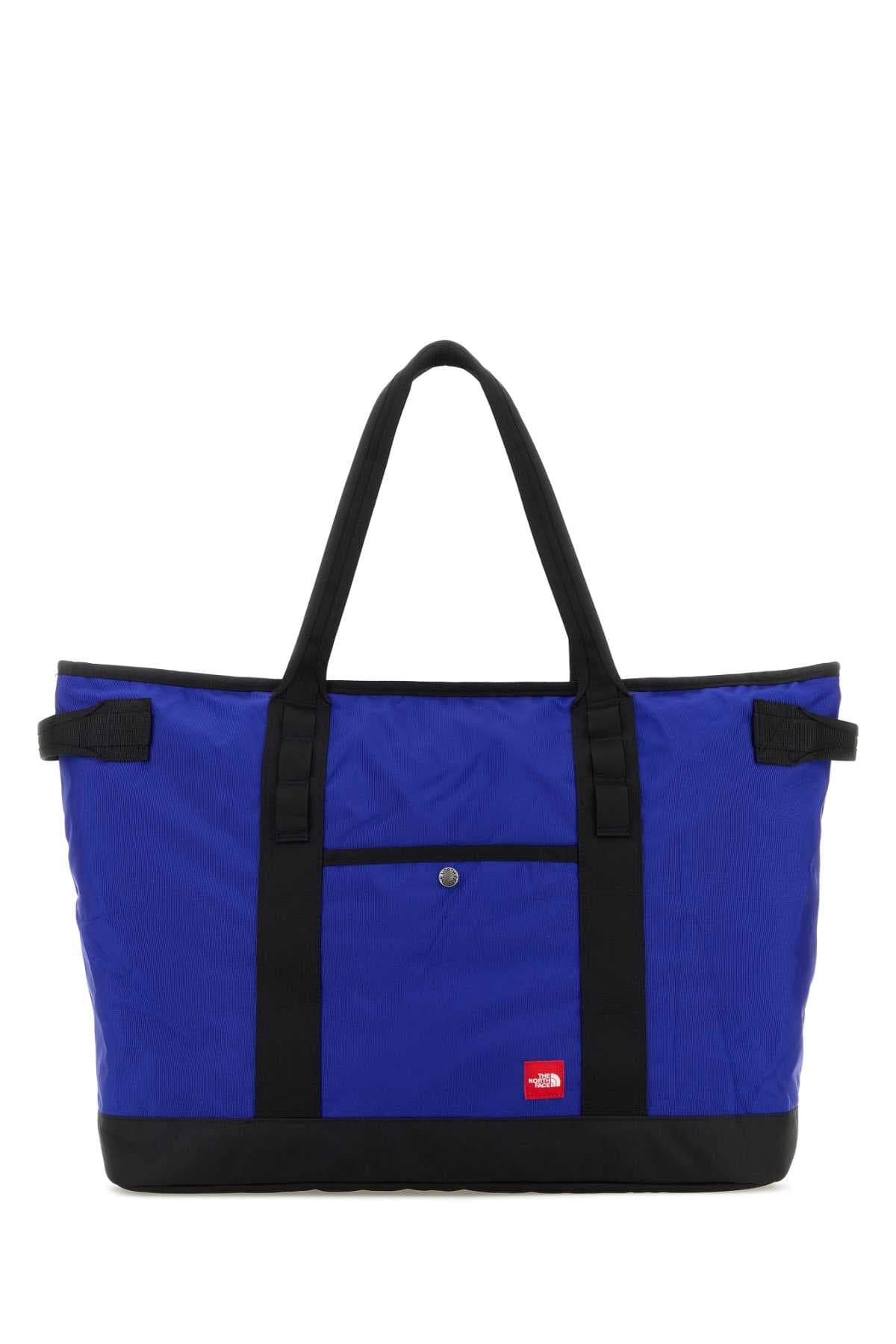 Blue canvas travel bag