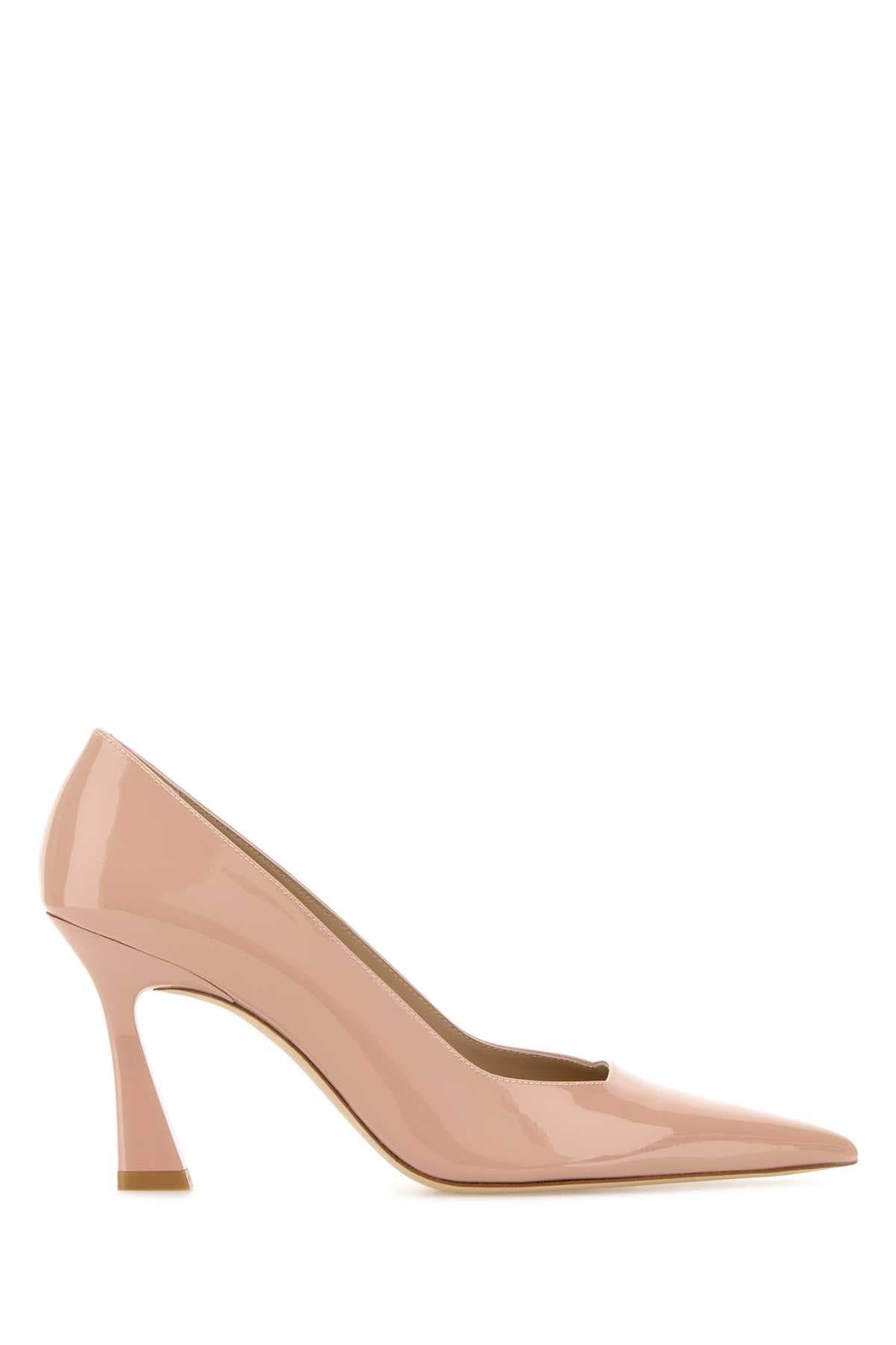 Pink leather Vinnie 85 pumps
