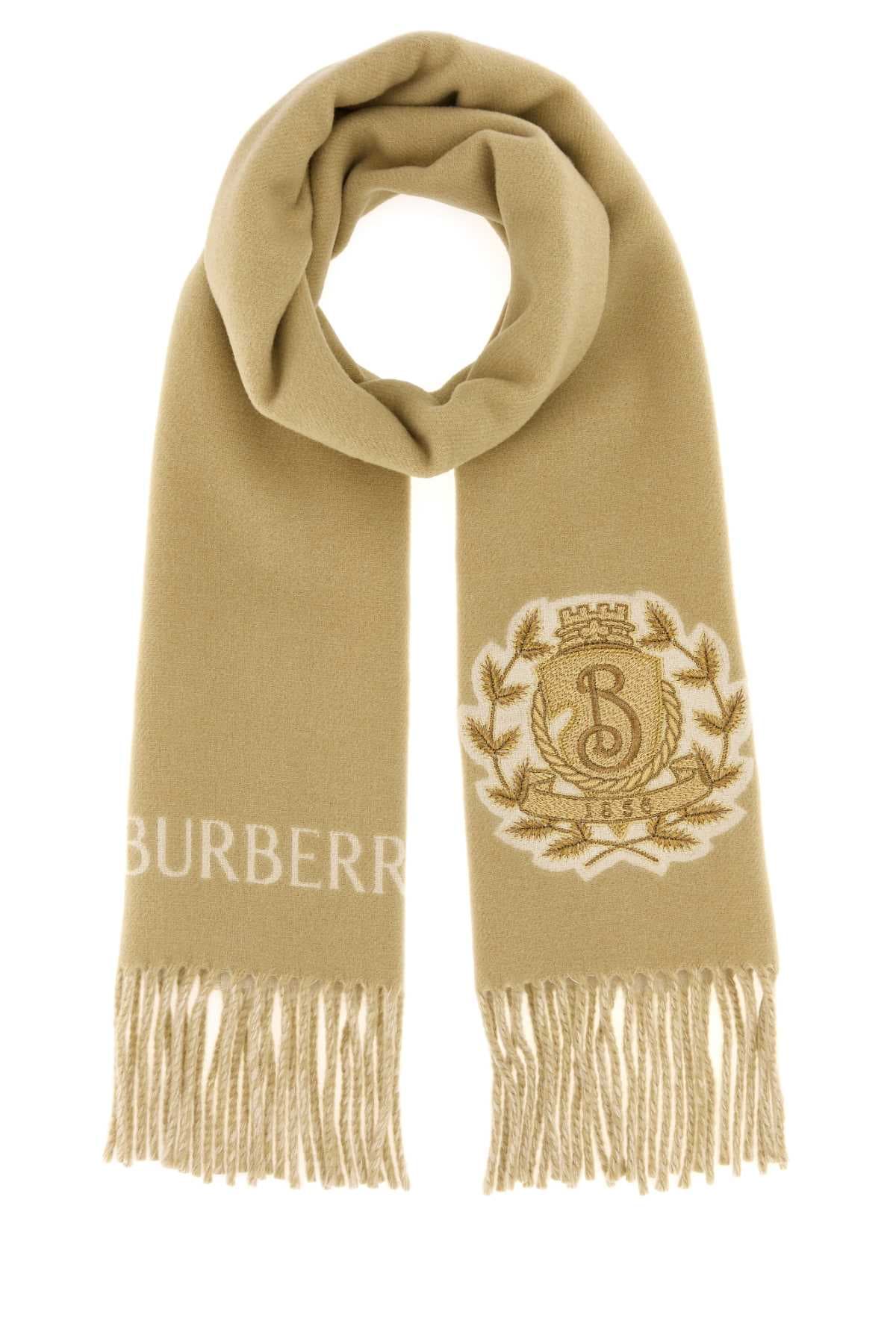 Beige cashmere scarf