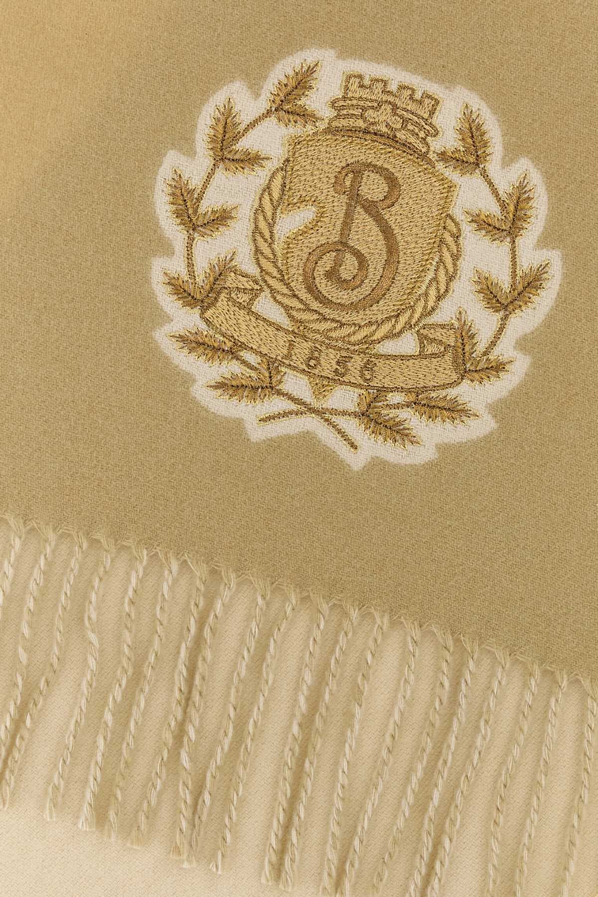 Beige cashmere scarf - мініатюра 2