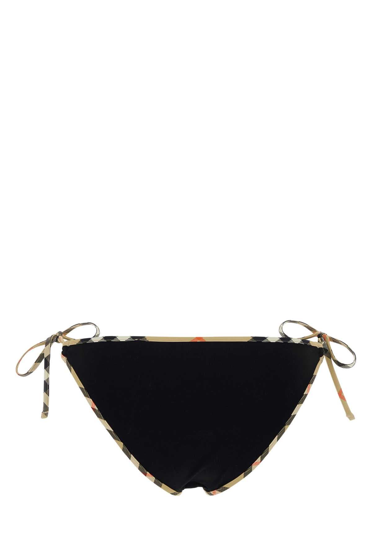 Black stretch nylon bikini bottom - мініатюра 2