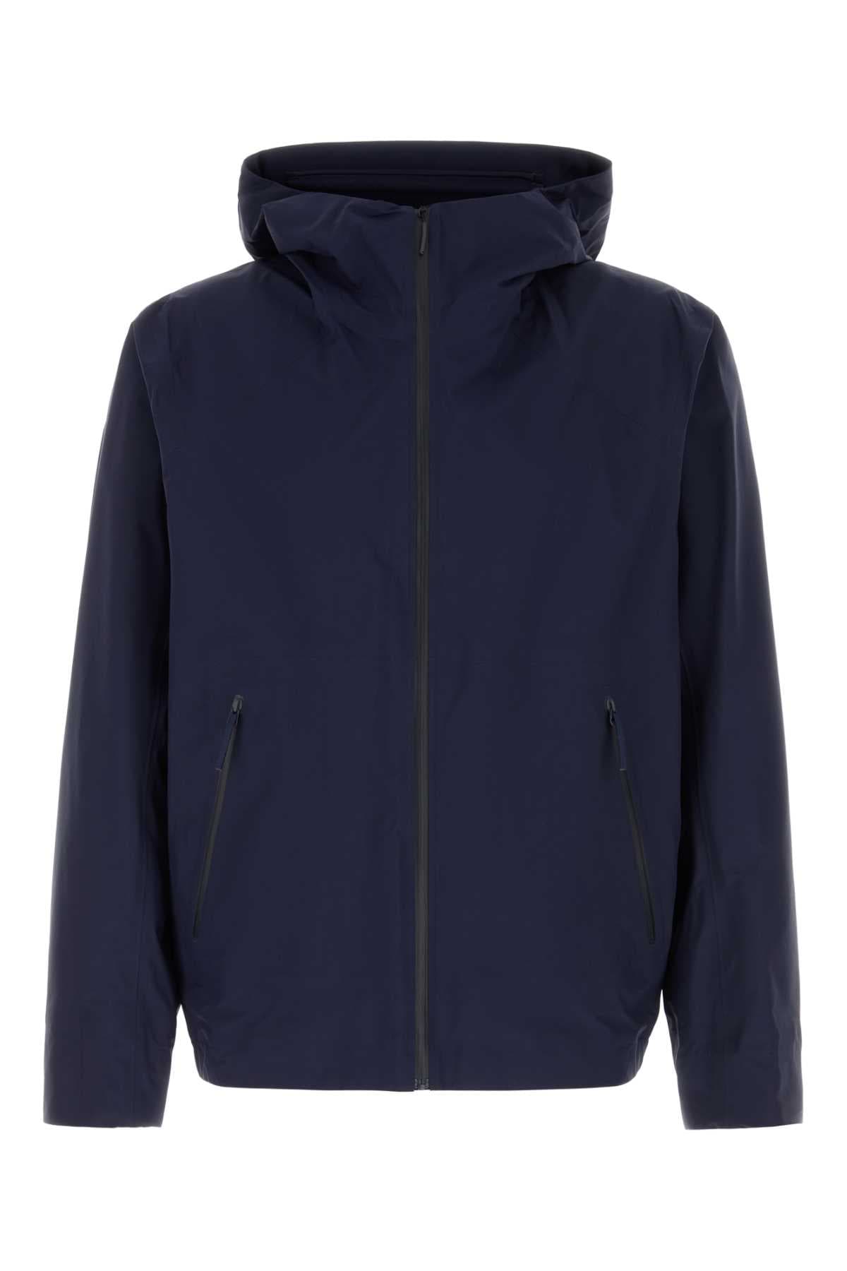 Navy blue nylon Secant jacket