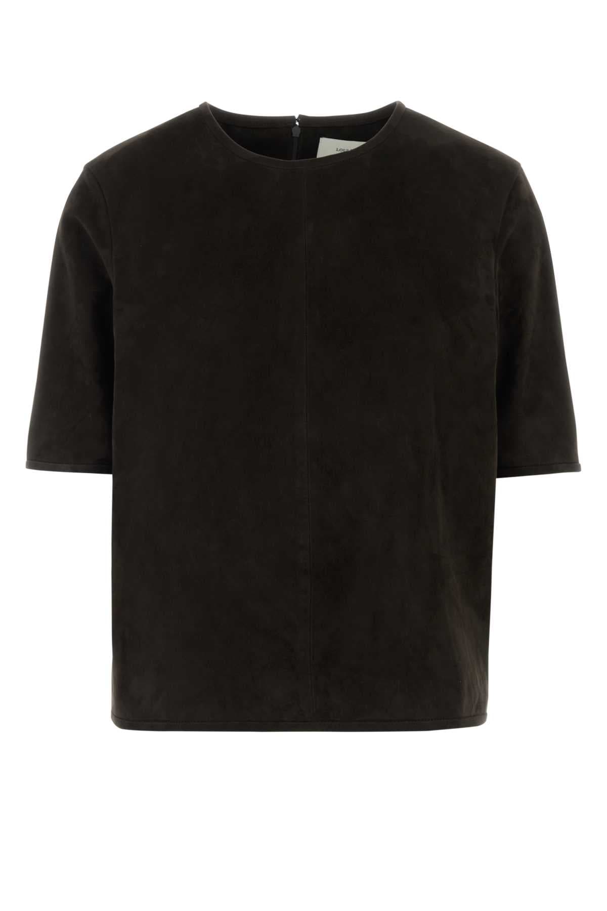 Brown suede t-shirt