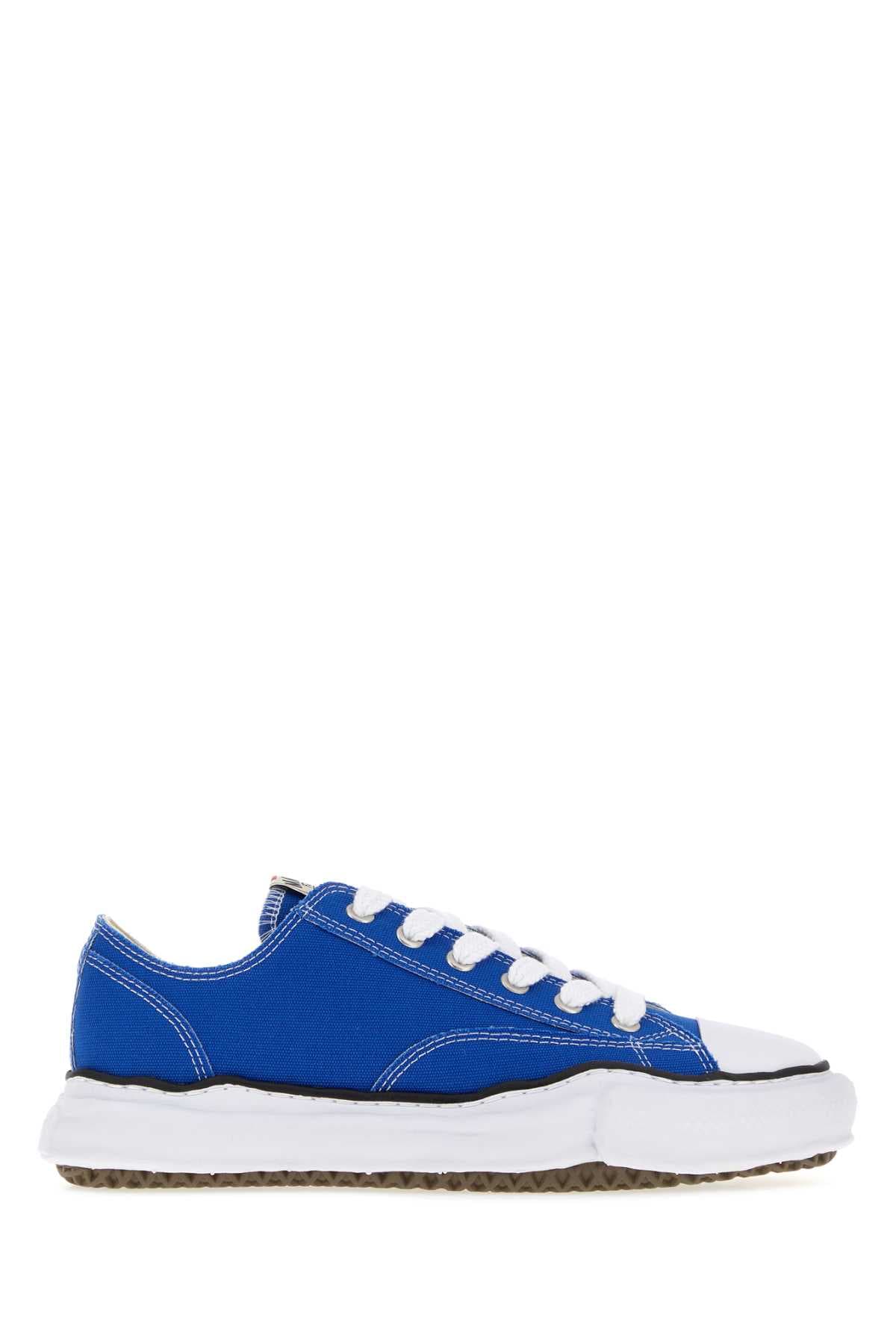 Electric blue canvas Peterson sneakers