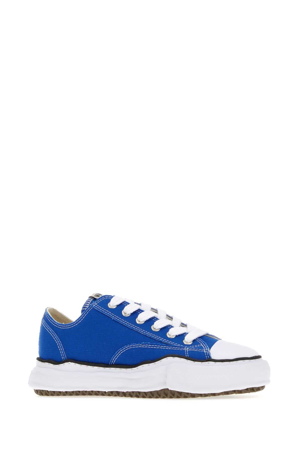 Electric blue canvas Peterson sneakers - мініатюра 2