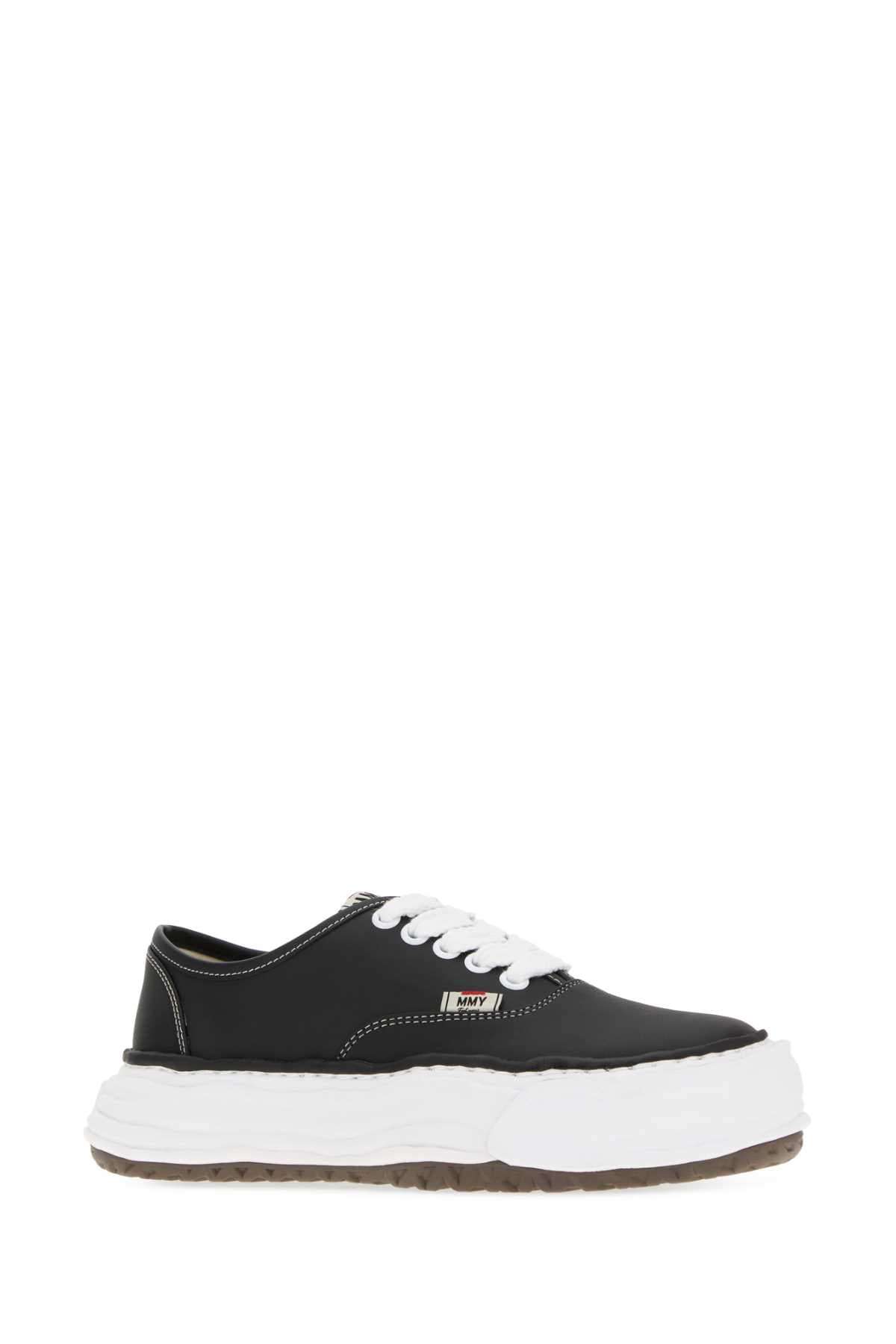 Black leather Baker sneakers - мініатюра 2