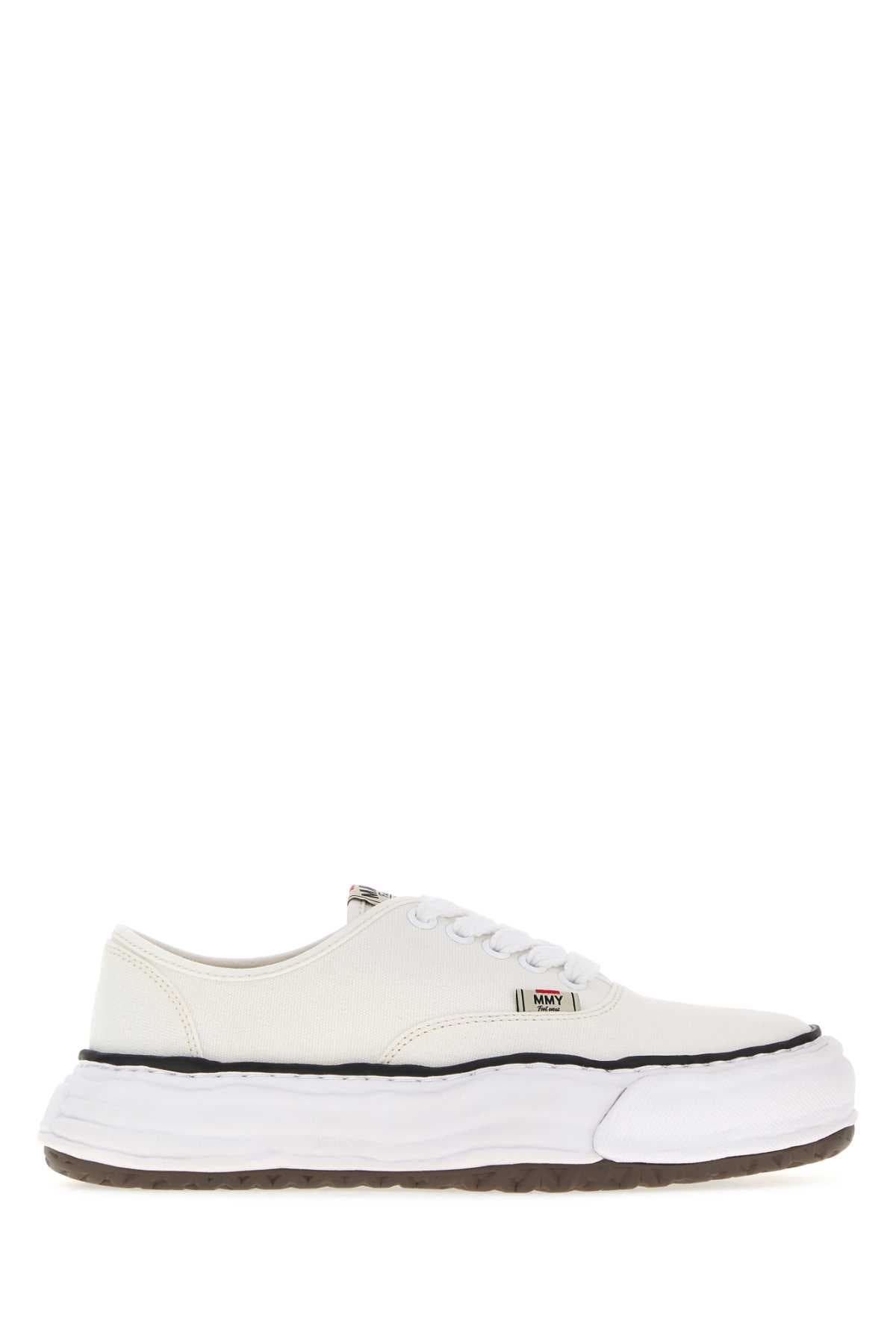 White canvas Baker sneakers