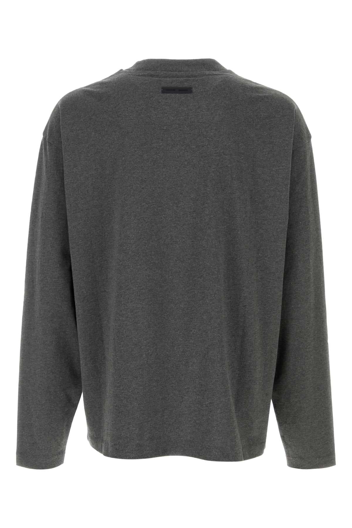 Dark grey cotton t-shirt - мініатюра 2