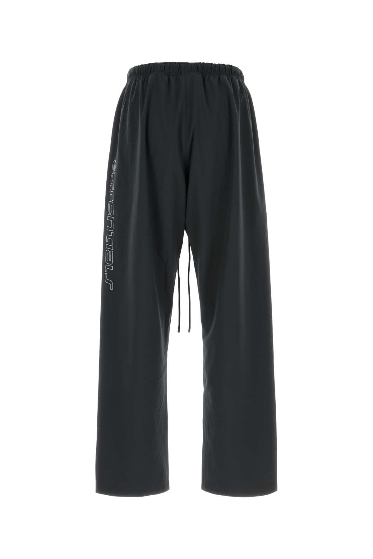 Black stretch nylon joggers - мініатюра 2