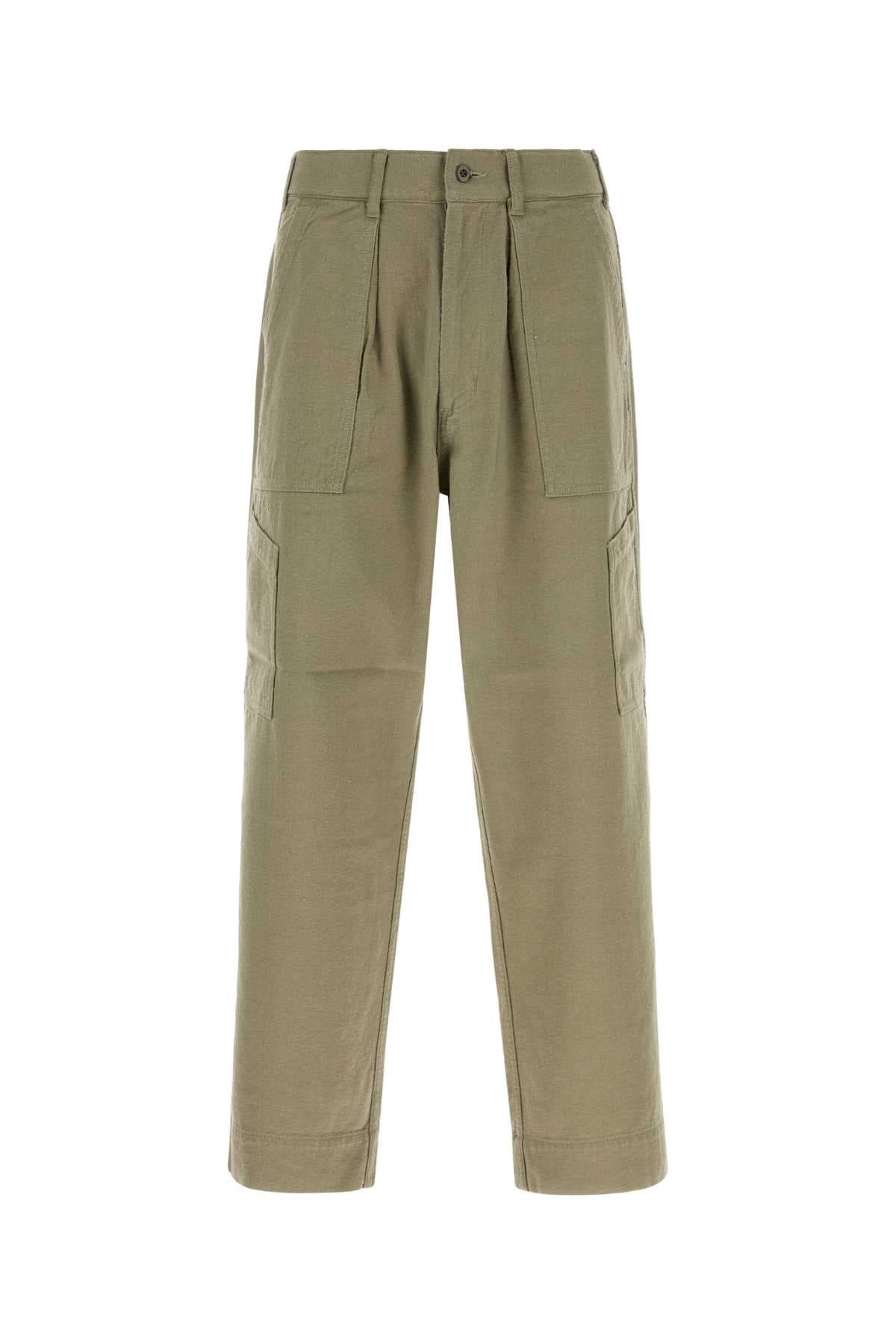 Sage green twill pant