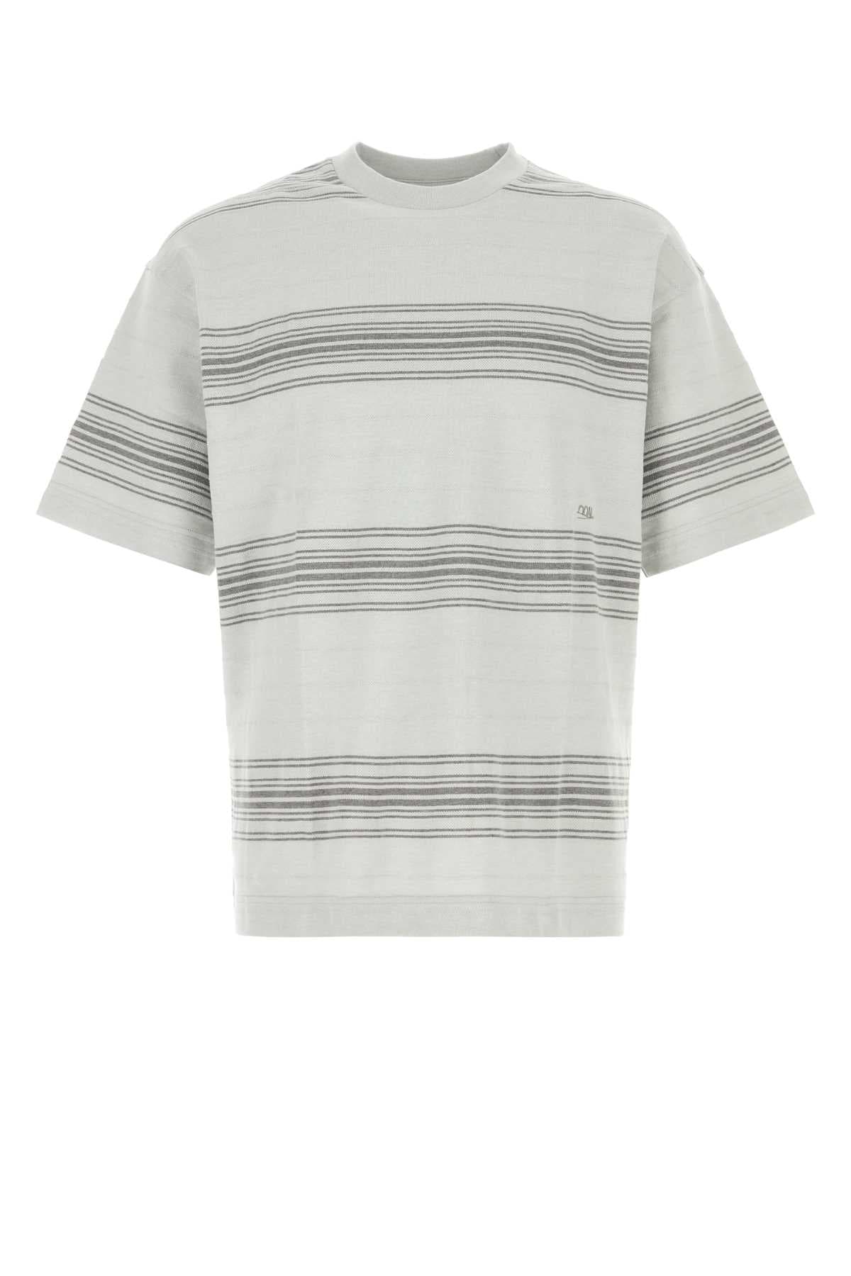 Embroidered cotton blend t-shirt