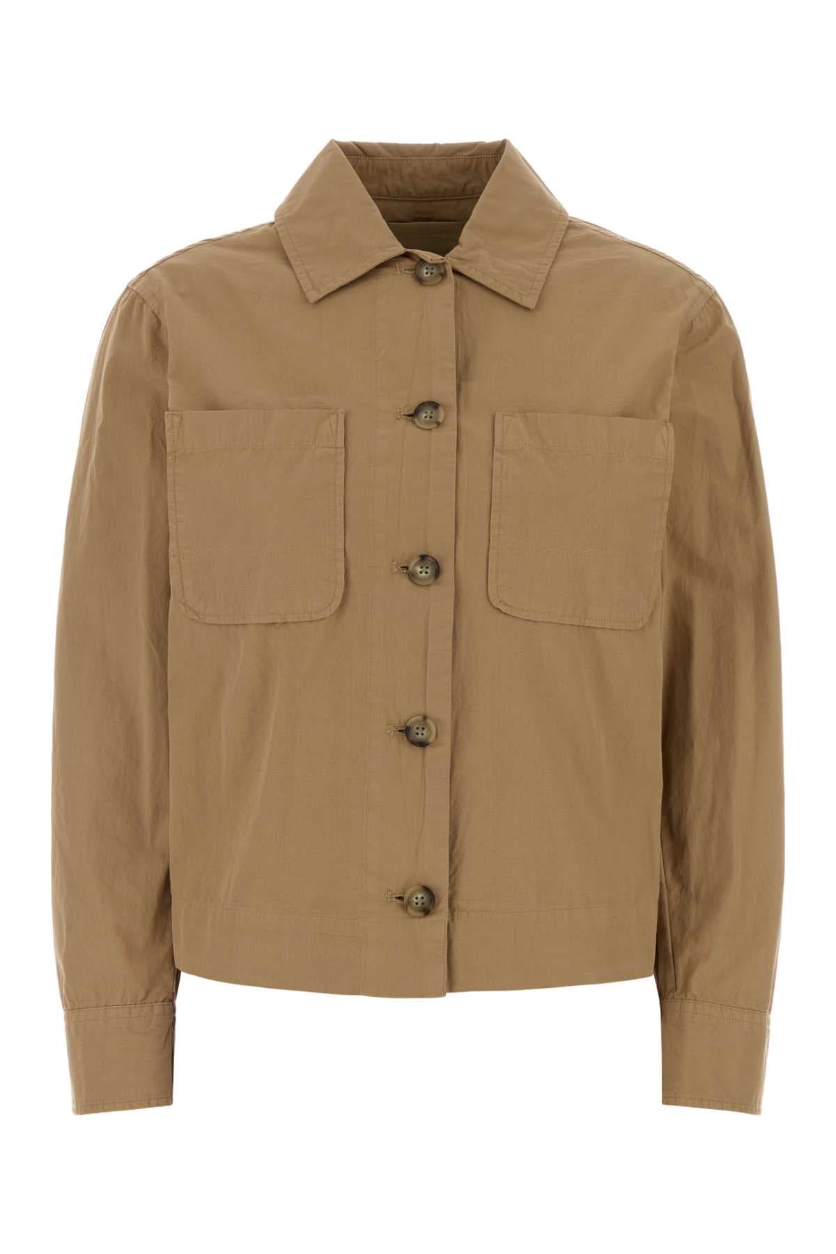 Camel cotton shirt
