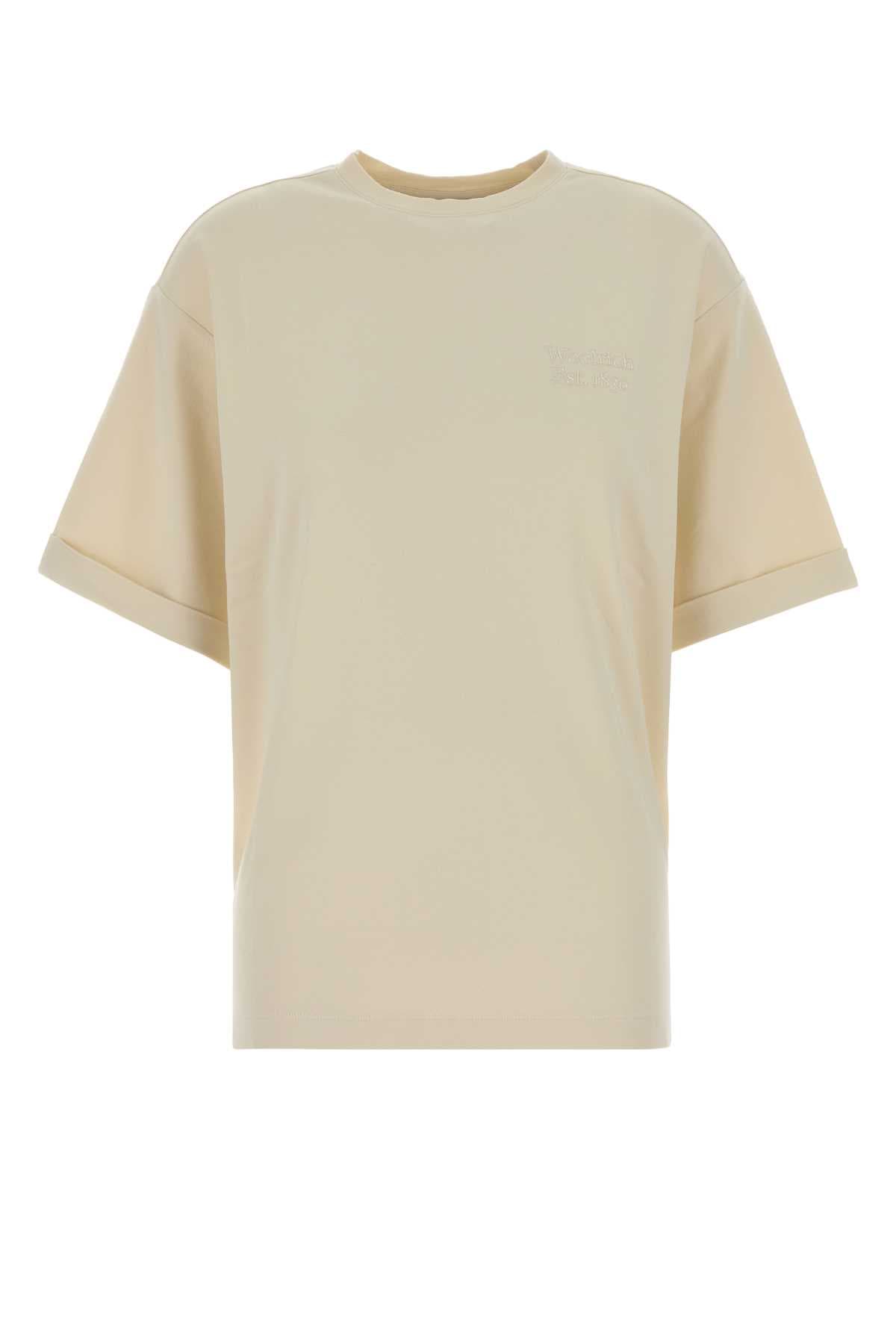 Cream cotton oversize t-shirt