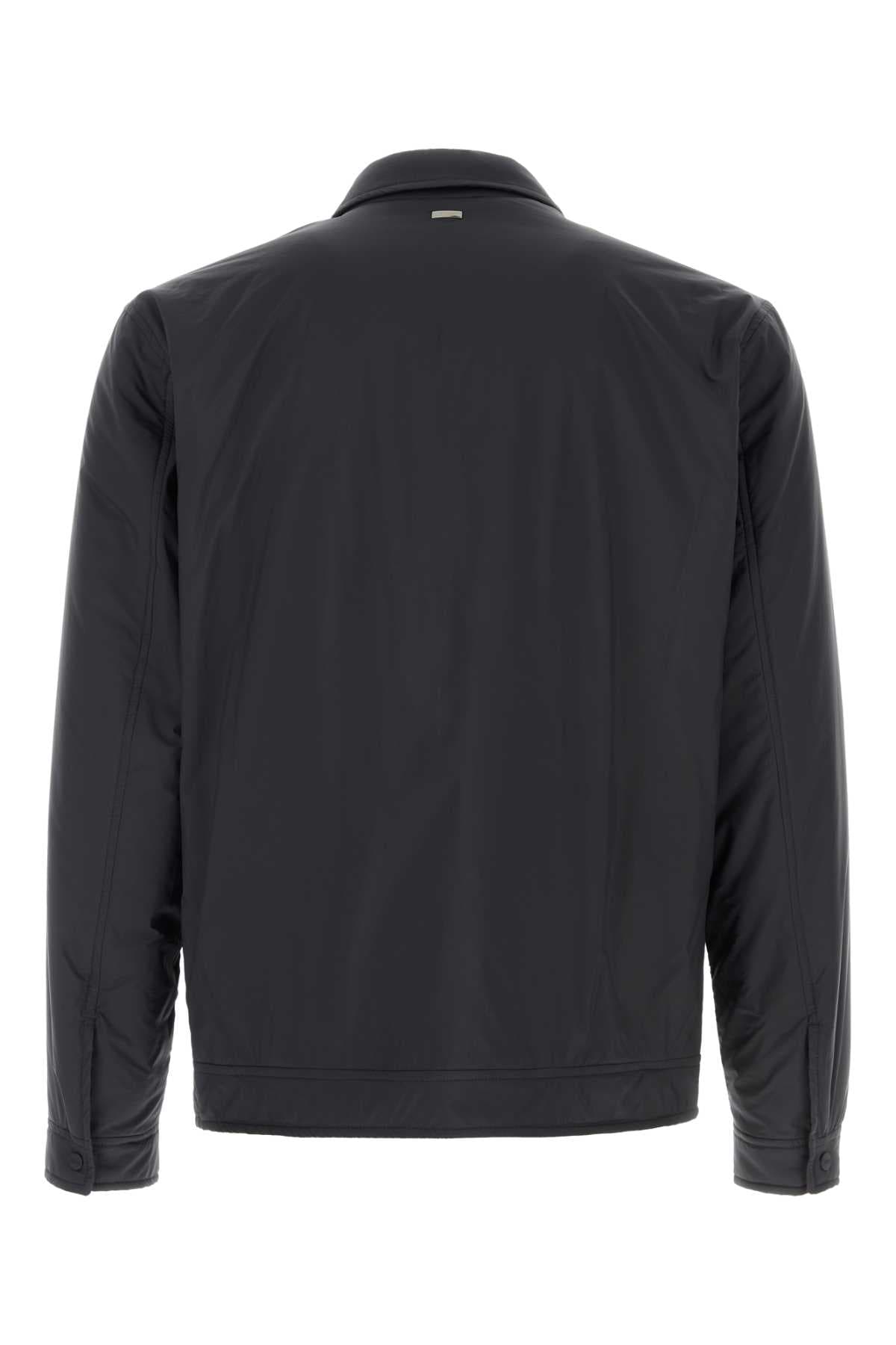 Midnight blue polyester jacket - мініатюра 2