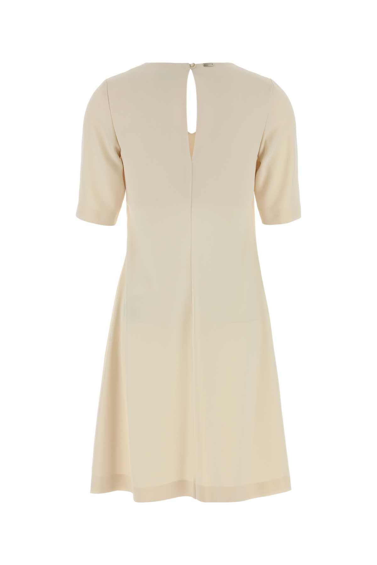 Ivory stretch crepe dress - мініатюра 2