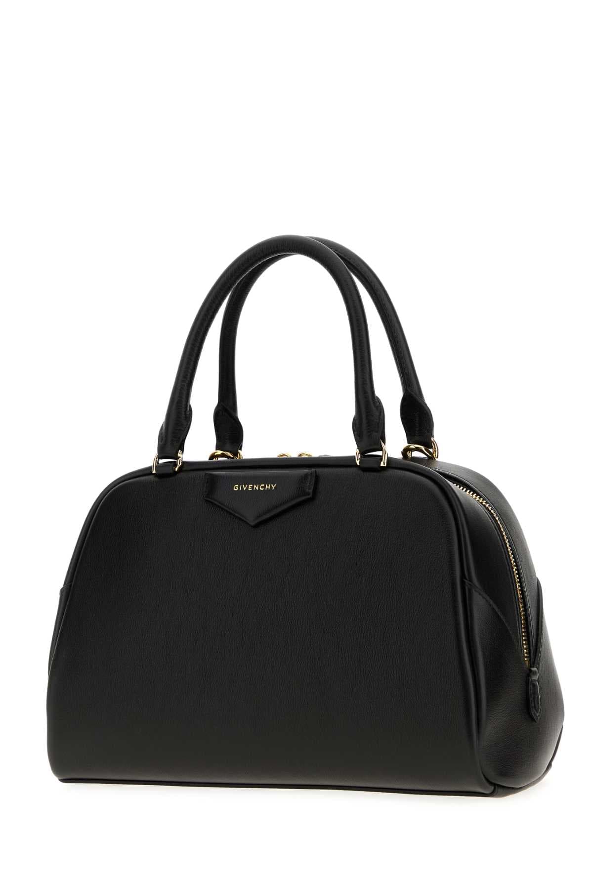 Black leather medium Antigona East-West Soft handbag - мініатюра 2