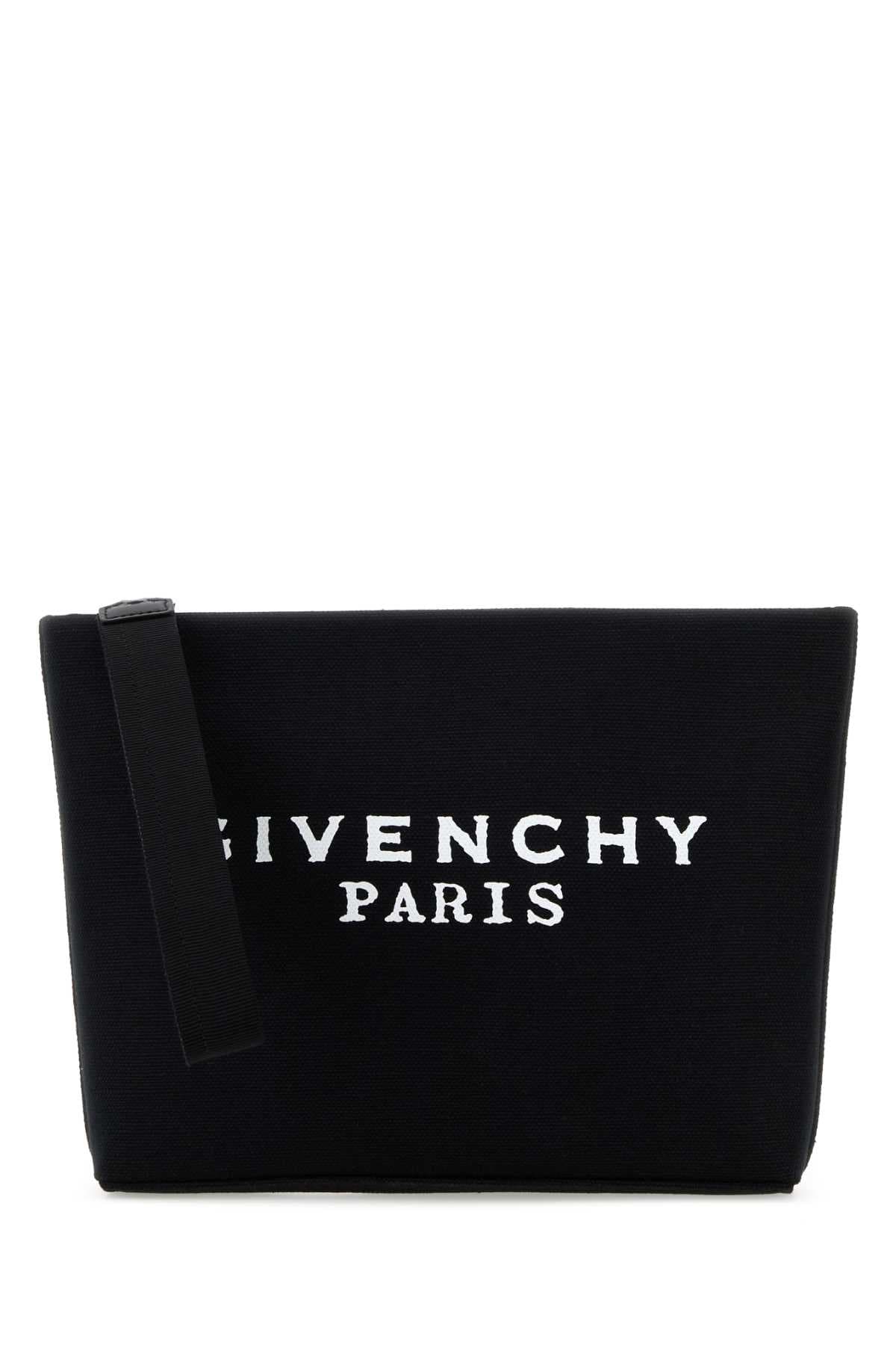 Black canvas pouch