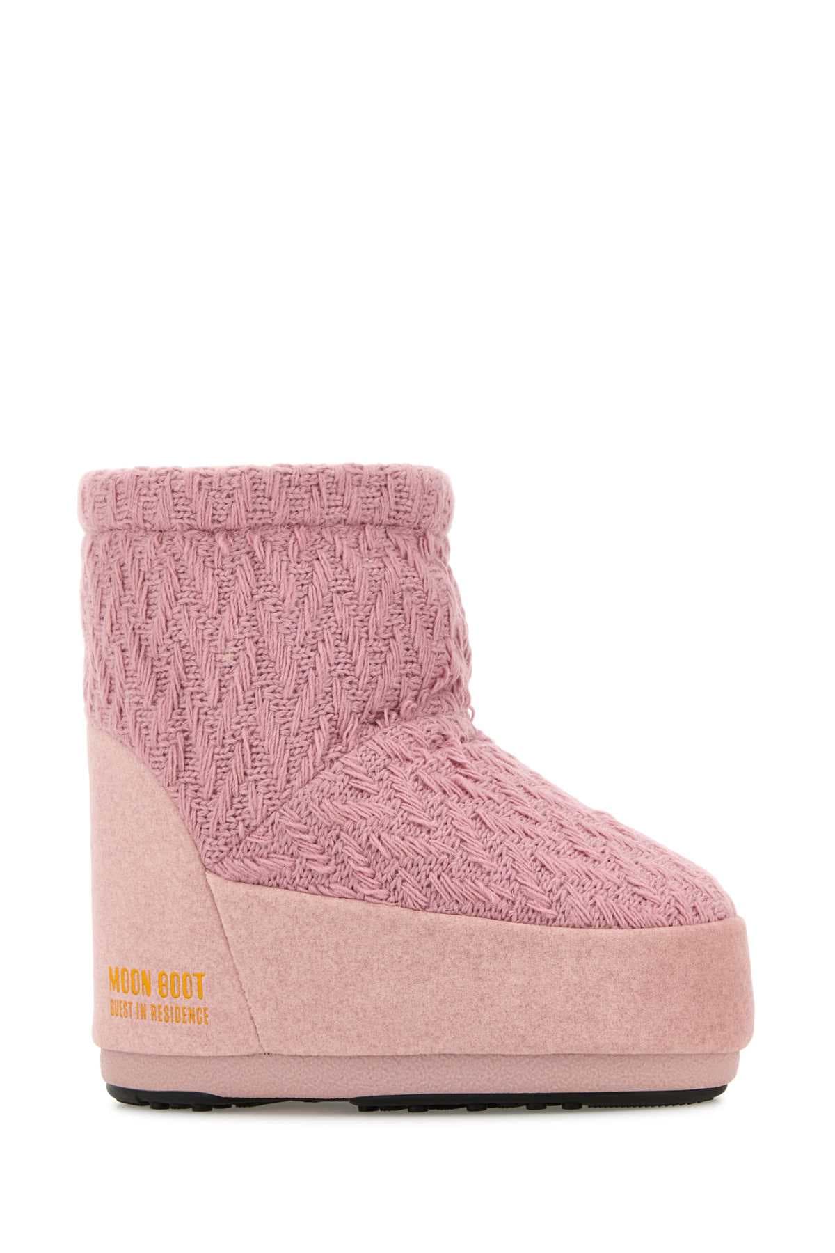 Pink fabric Moon Boot x Guest In Residence Icon Low ankle boots - мініатюра 2