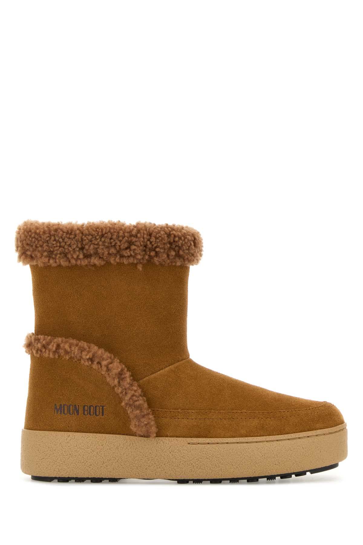 Caramel suede LTrack Tina ankle boots