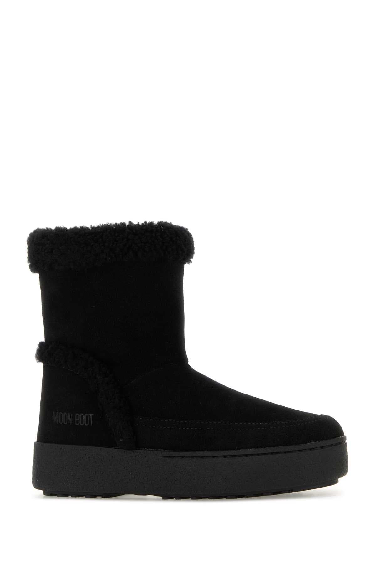 Black suede LTrack Tina ankle boots - мініатюра 2