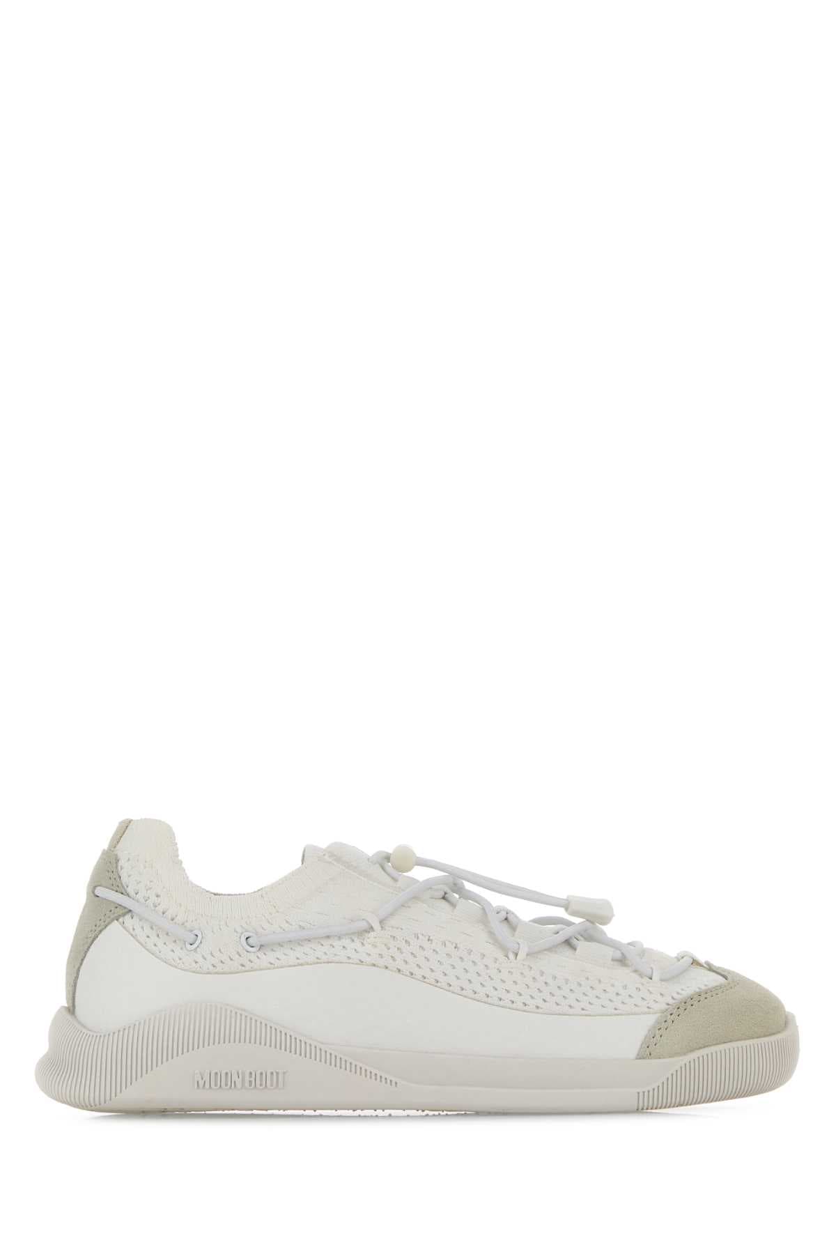 White fabric Moonlight sneakers