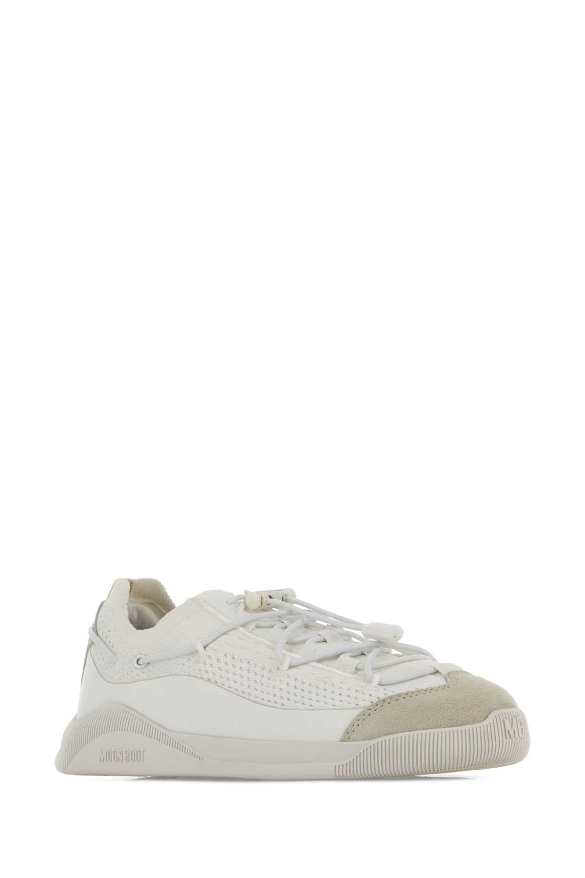 White fabric Moonlight sneakers - мініатюра 2