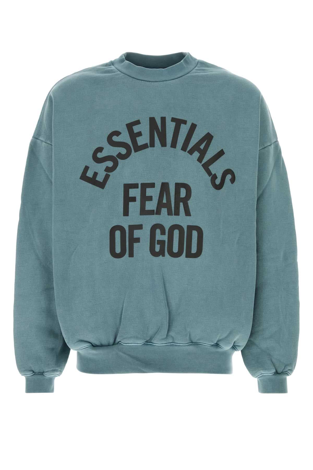 Air force blue cotton oversize sweatshirt
