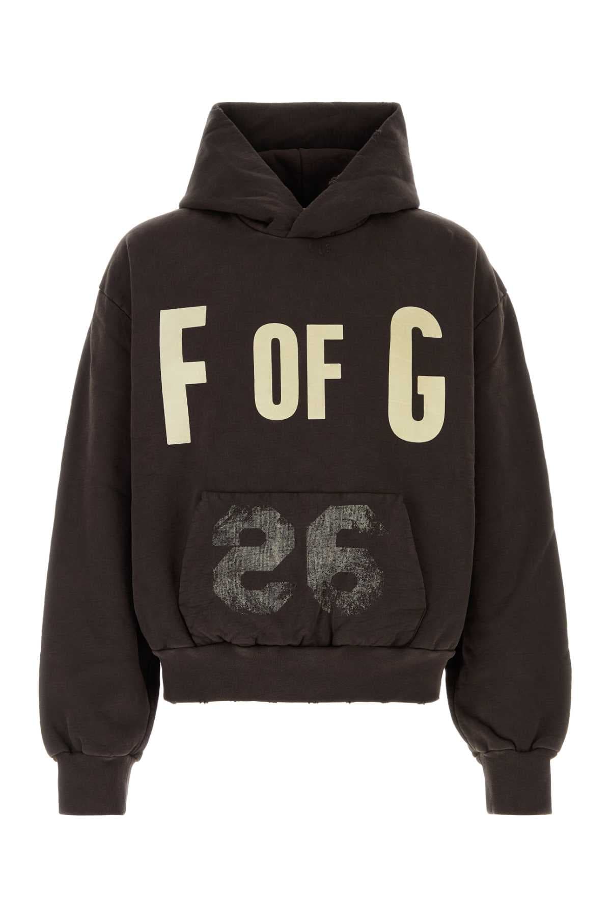 Brown cotton sweatshirt