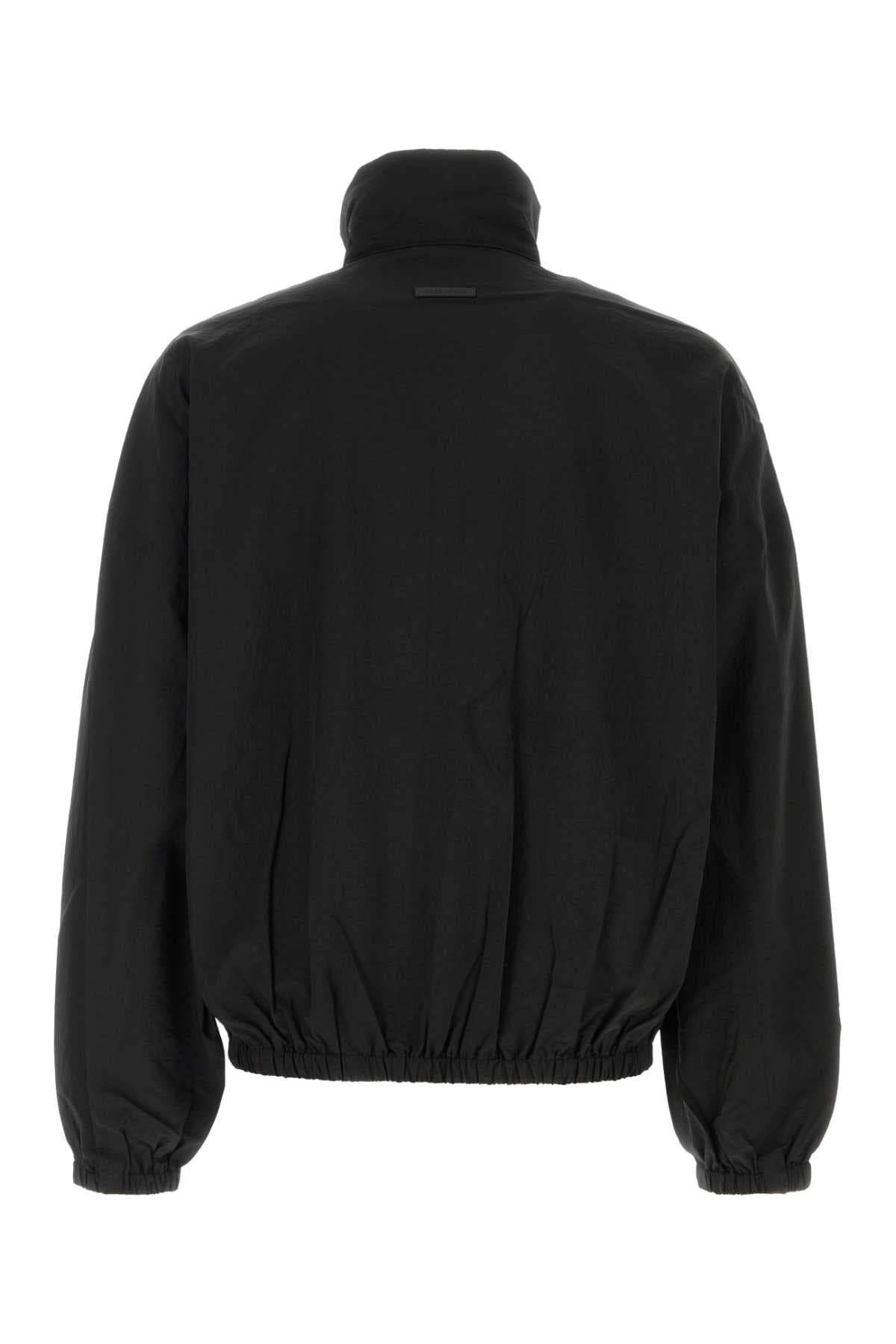 Black nylon bomber jacket - мініатюра 2