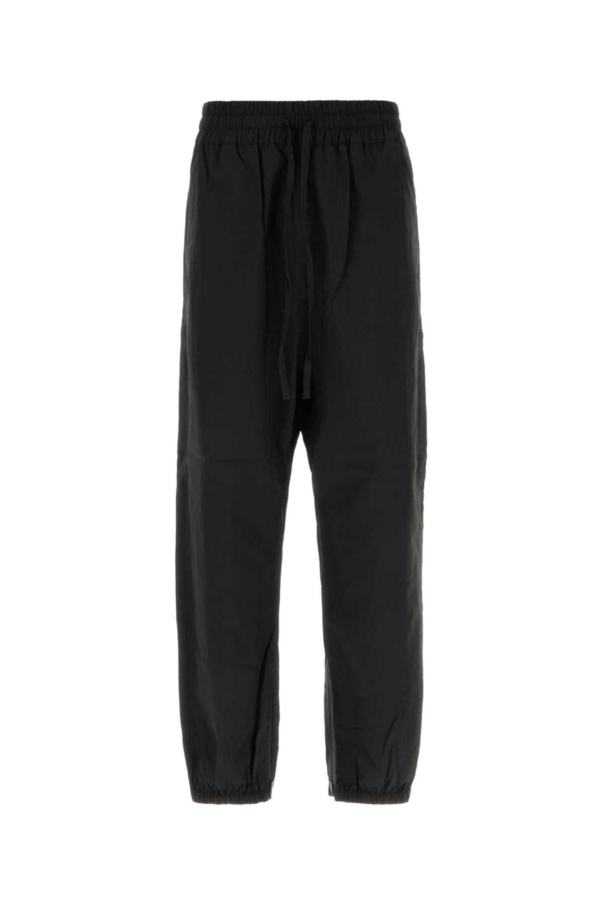 Black tech fabric joggers