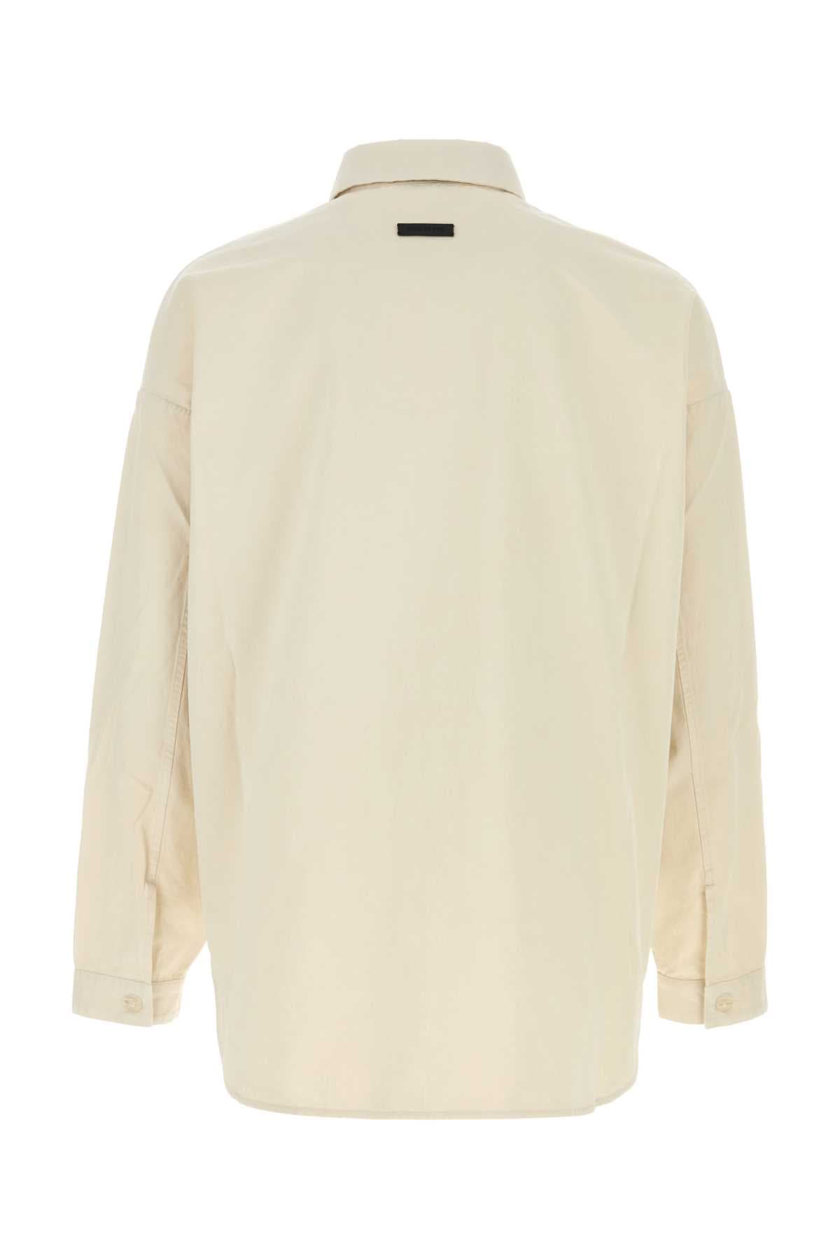 Sand poplin oversize shirt - мініатюра 2