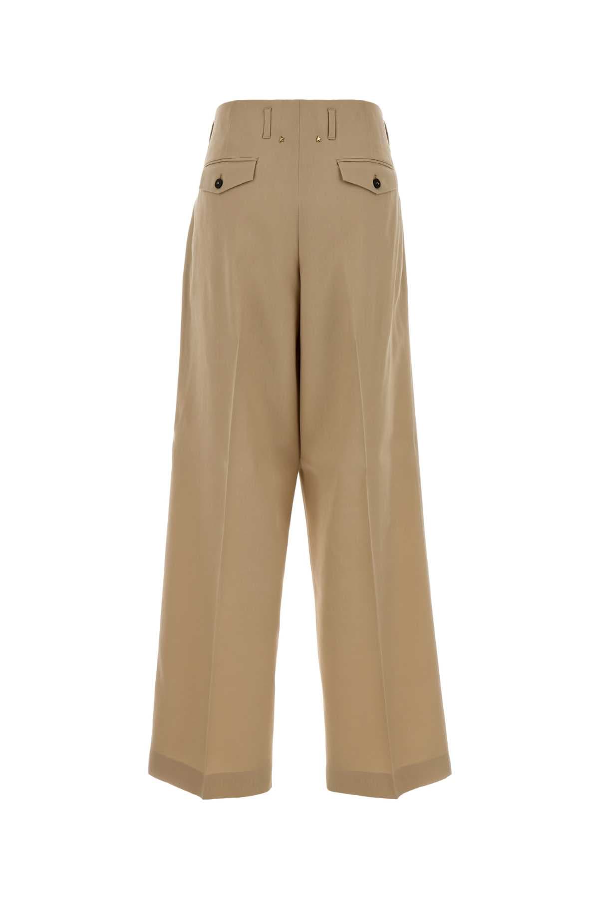 Beige wool wide-leg Flavia pant - мініатюра 2