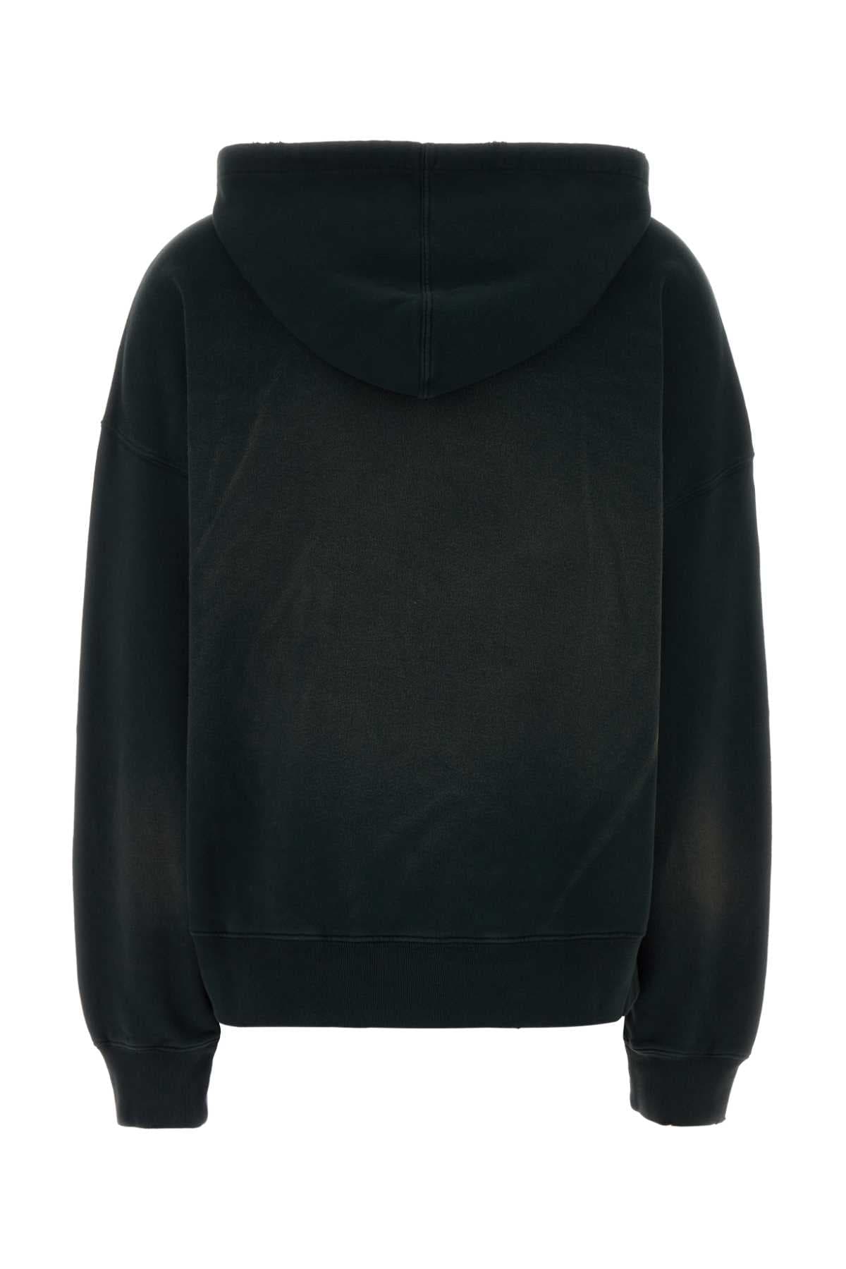 Black cotton oversize Melissa sweatshirt - мініатюра 2