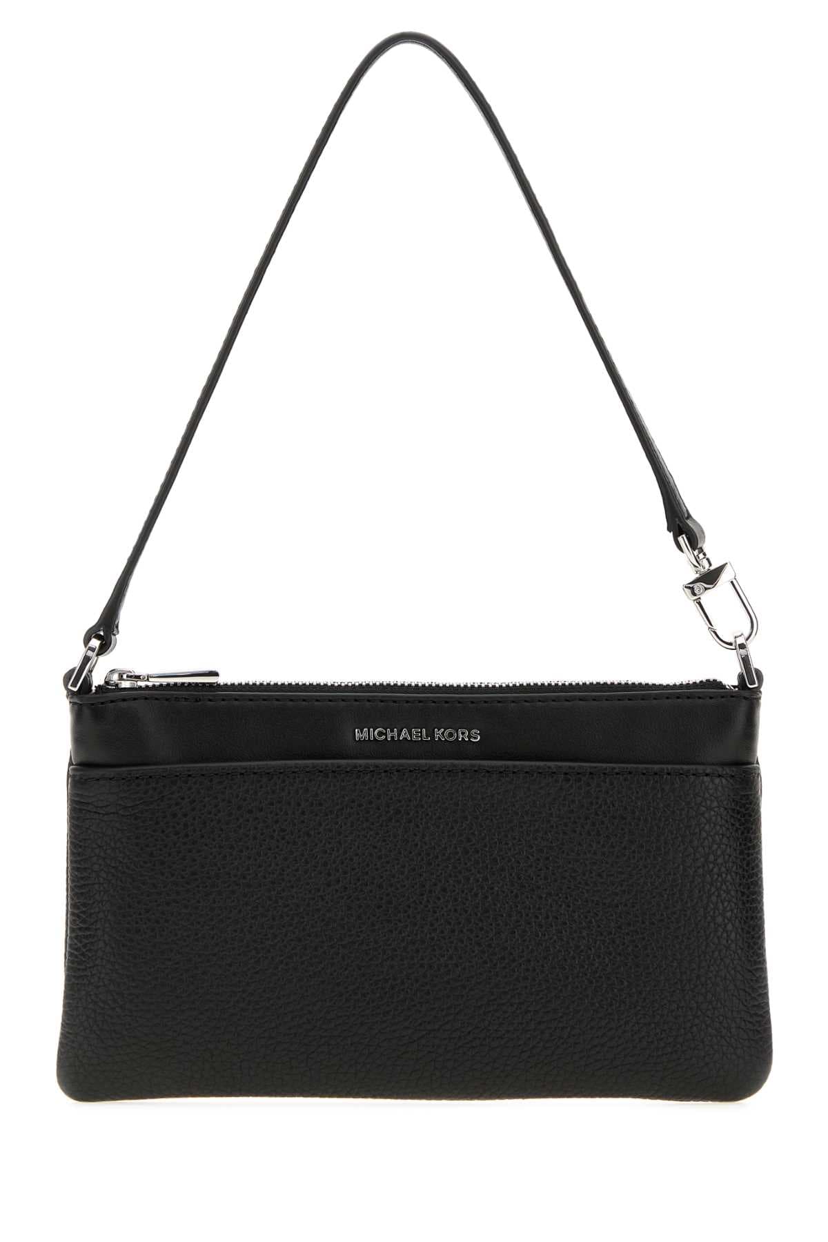 Black leather medium Jet Set handbag