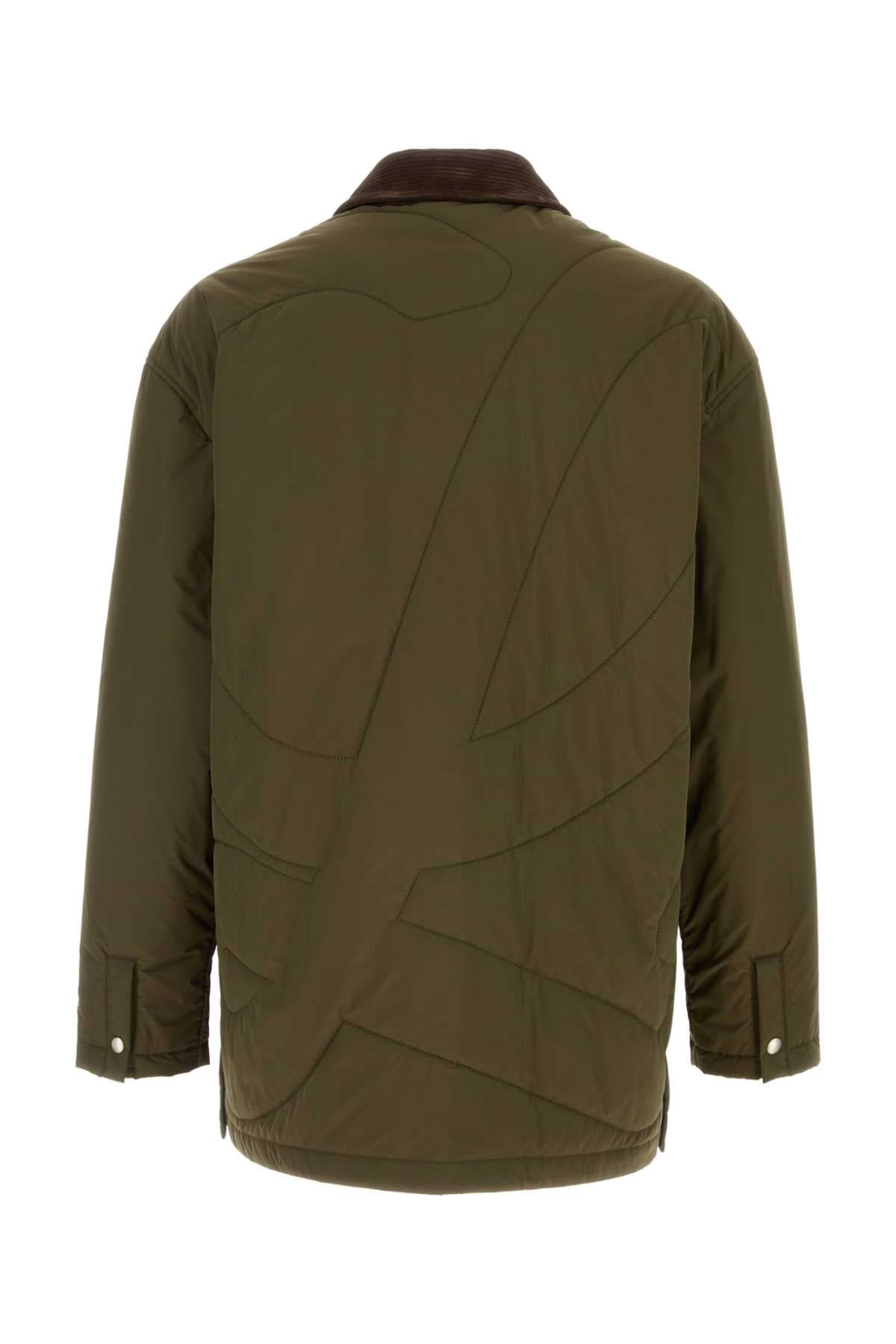Army green polyester jacket - мініатюра 2