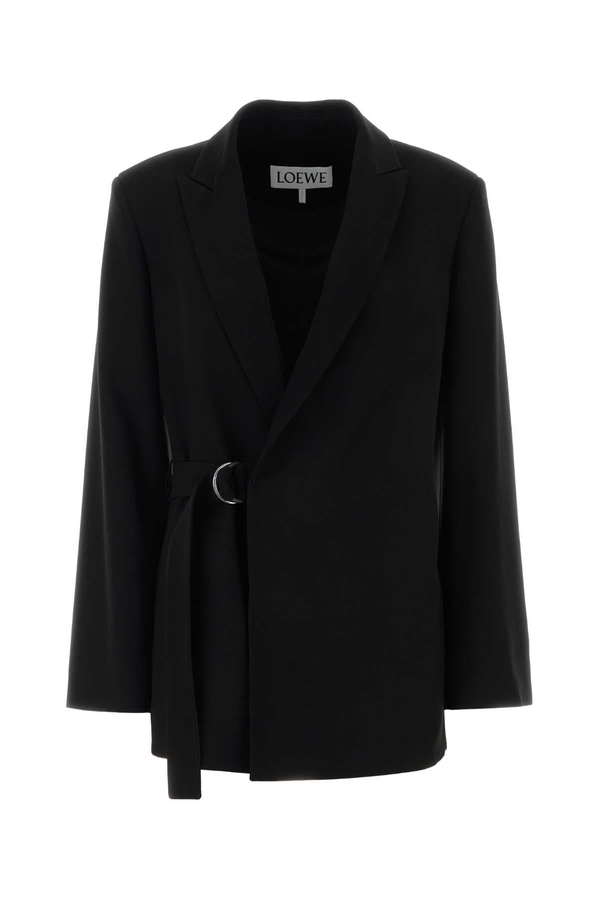 Black wool blazer